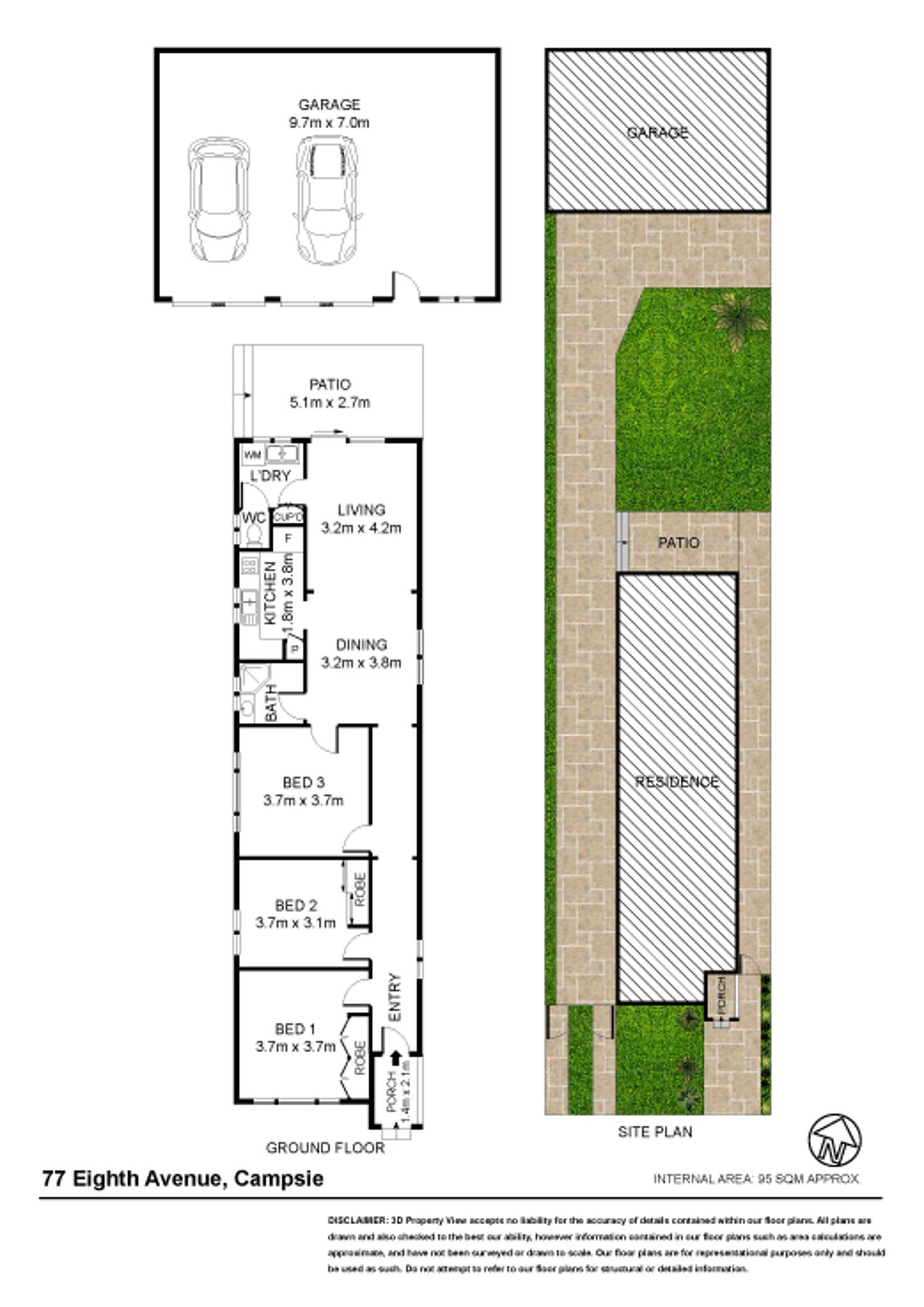 Floorplan of Homely house listing, 77 Eighth Ave, Campsie NSW 2194