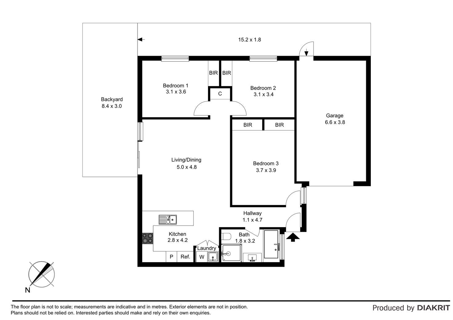 Floorplan of Homely unit listing, Unit 3/17 Riverside Ave, Avondale Heights VIC 3034