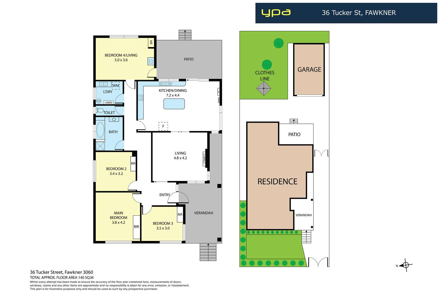 Floorplan of Homely house listing, 36 Tucker St, Fawkner VIC 3060