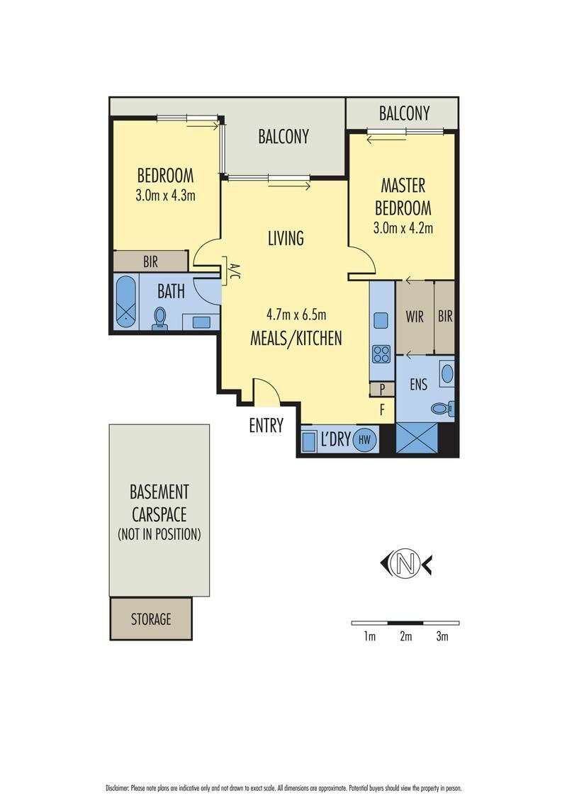 Floorplan of Homely apartment listing, Unit 702/8 Breavington Way, Northcote VIC 3070