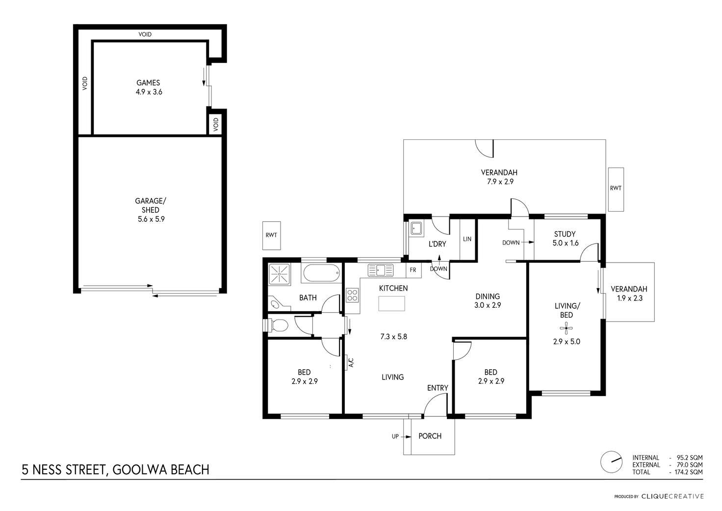 Floorplan of Homely house listing, 5 Ness St, Goolwa Beach SA 5214