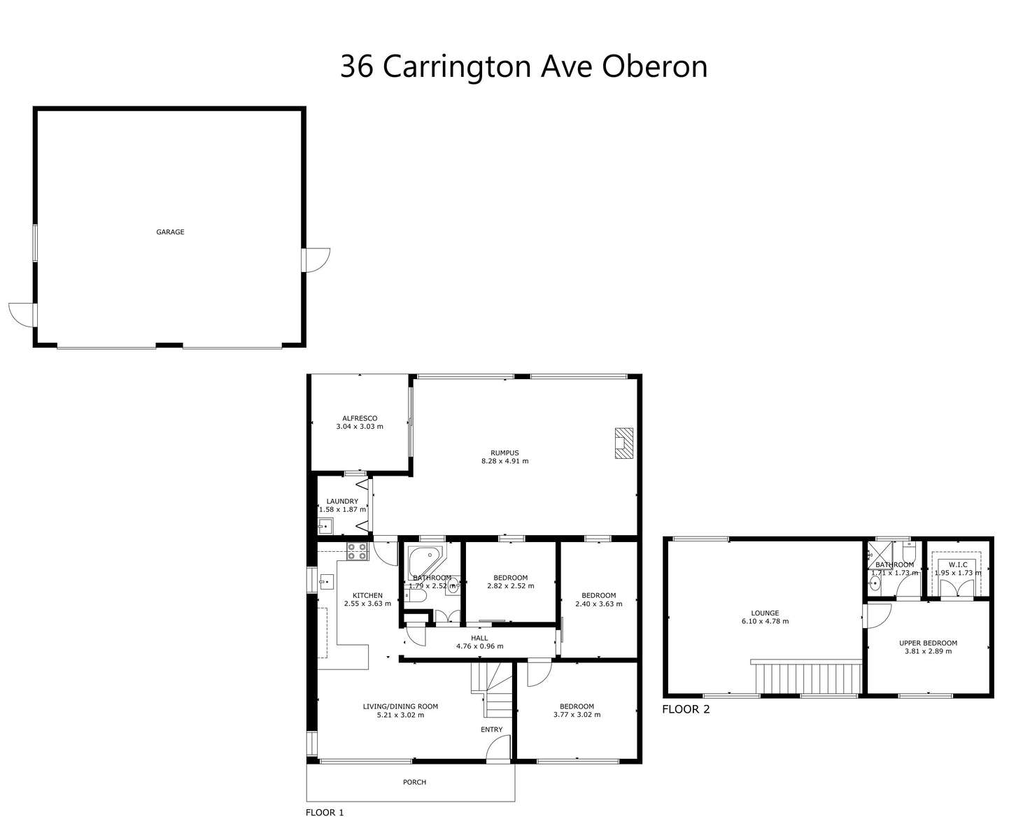 Floorplan of Homely house listing, 36 Carrington Ave, Oberon NSW 2787