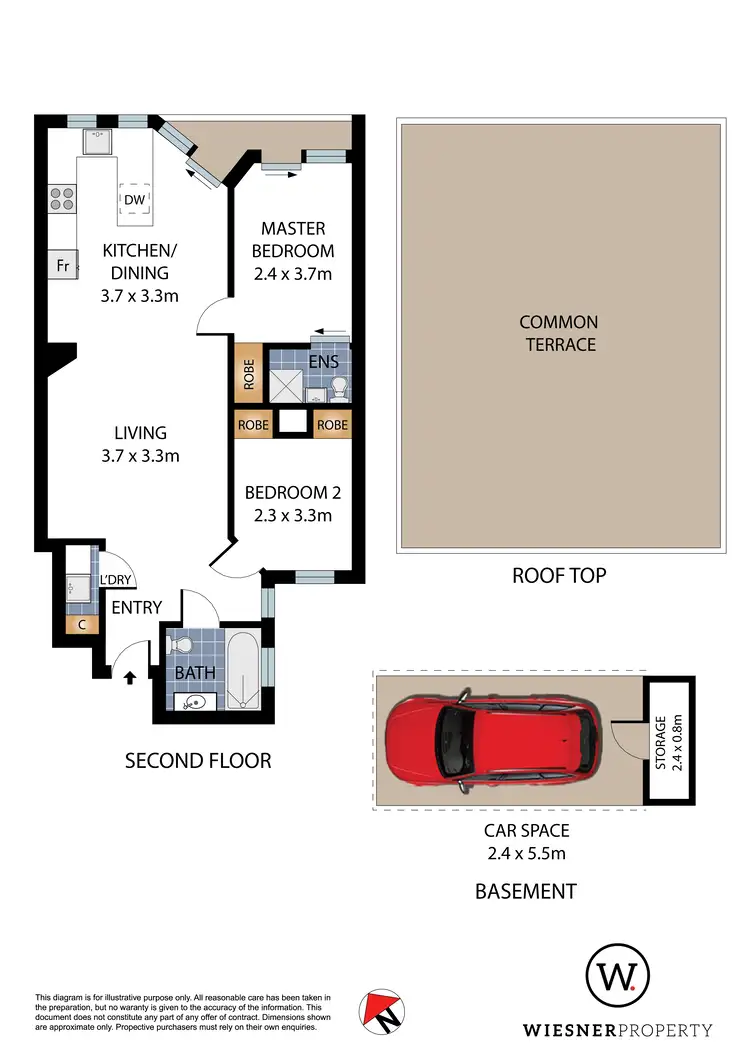 Floorplan of Homely apartment listing, Unit 1/101 Cathedral St, Woolloomooloo NSW 2011