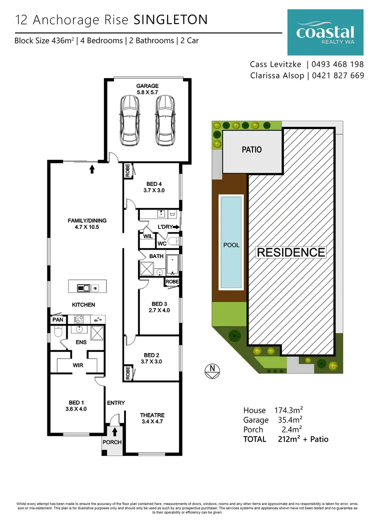 Floorplan of Homely house listing, 12 Anchorage Rise, Singleton WA 6175