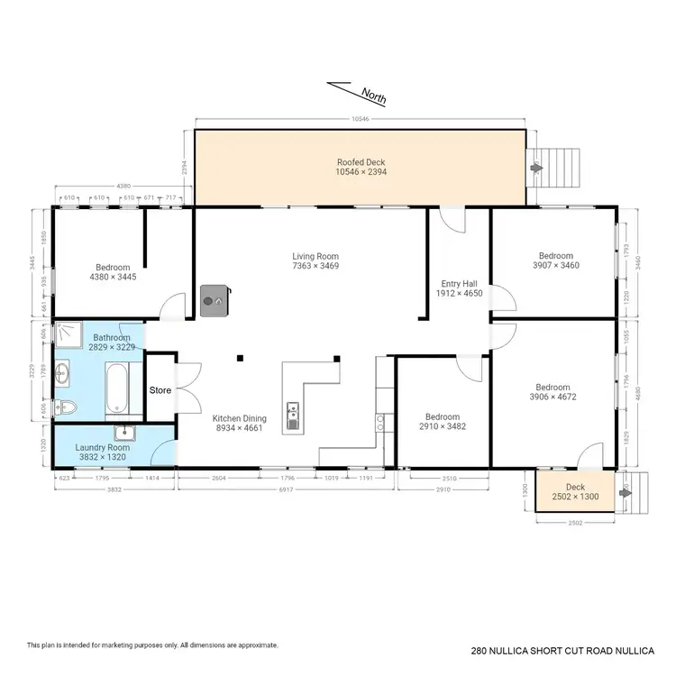Floorplan of Homely rural property listing, 280 Nullica Short Cut Rd, NULLICA Via, Eden NSW 2551