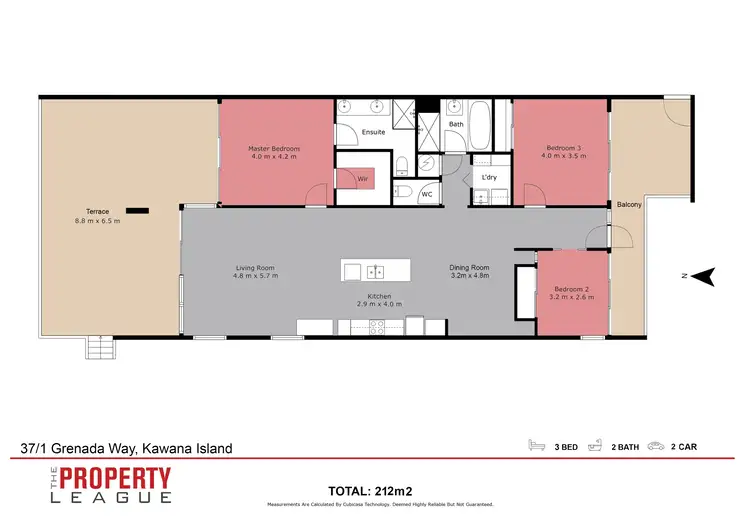 Floorplan of Homely apartment listing, Unit 37/1 Grenada Way, Kawana Island QLD 4575