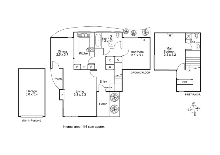 Floorplan of Homely unit listing, 2/3 Hutchison Avenue, Beaumaris VIC 3193