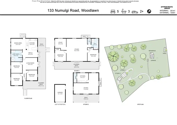 Floorplan of Homely house listing, 133 Numulgi Rd, Woodlawn NSW 2480