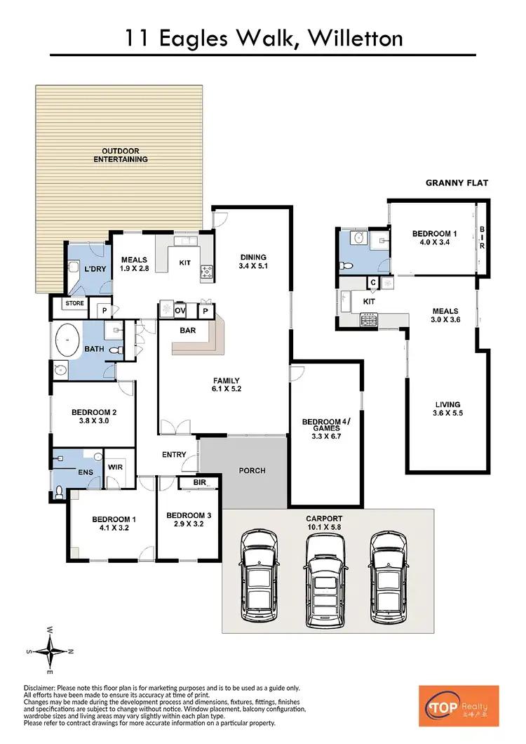 Floorplan of Homely house listing, 11 Eagles Walk, Willetton WA 6155