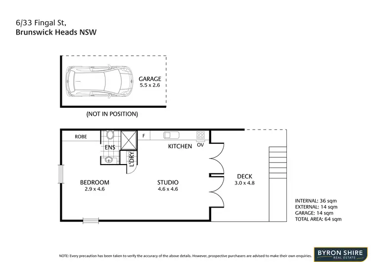 Floorplan of Homely apartment listing, 6/33 Fingal Street, Brunswick Heads NSW 2483
