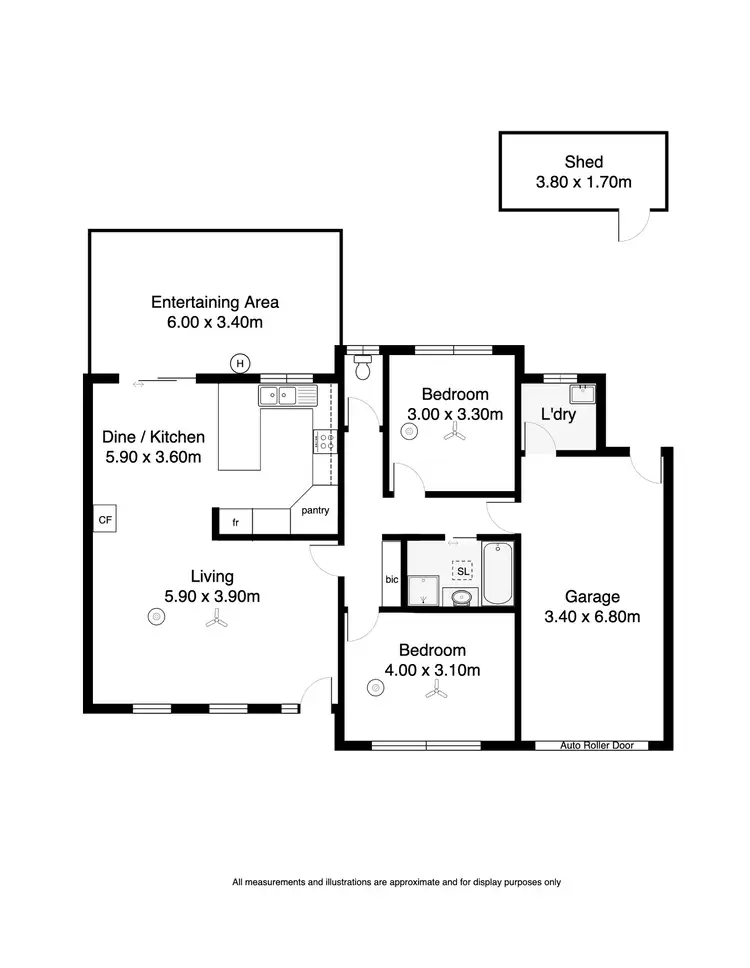 Floorplan of Homely unit listing, Unit 1/15 George St, Encounter Bay SA 5211