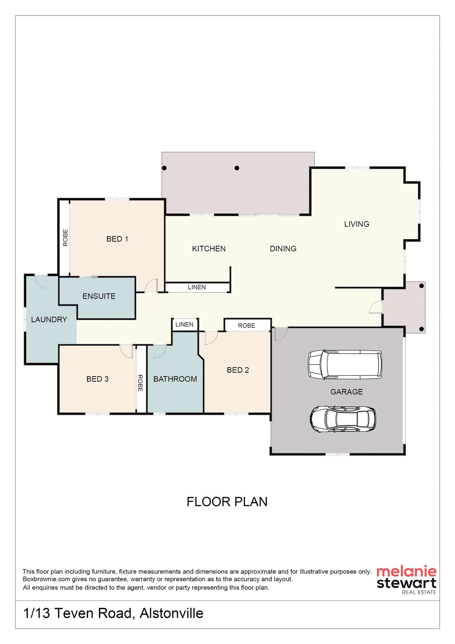 Floorplan of Homely house listing, 1/13 Teven Rd, Alstonville NSW 2477