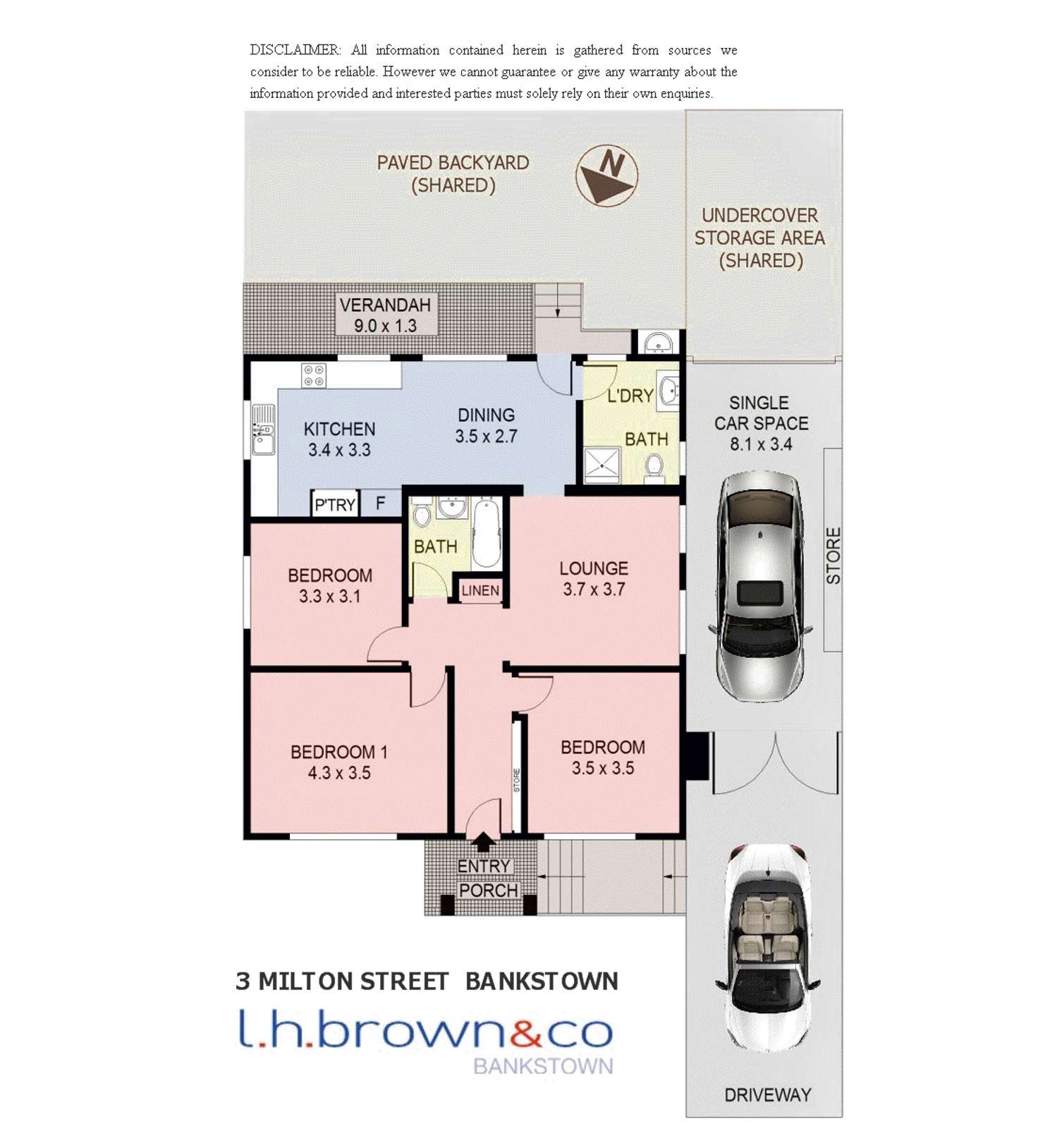 Floorplan of Homely house listing, 3 Milton Street, Bankstown NSW 2200