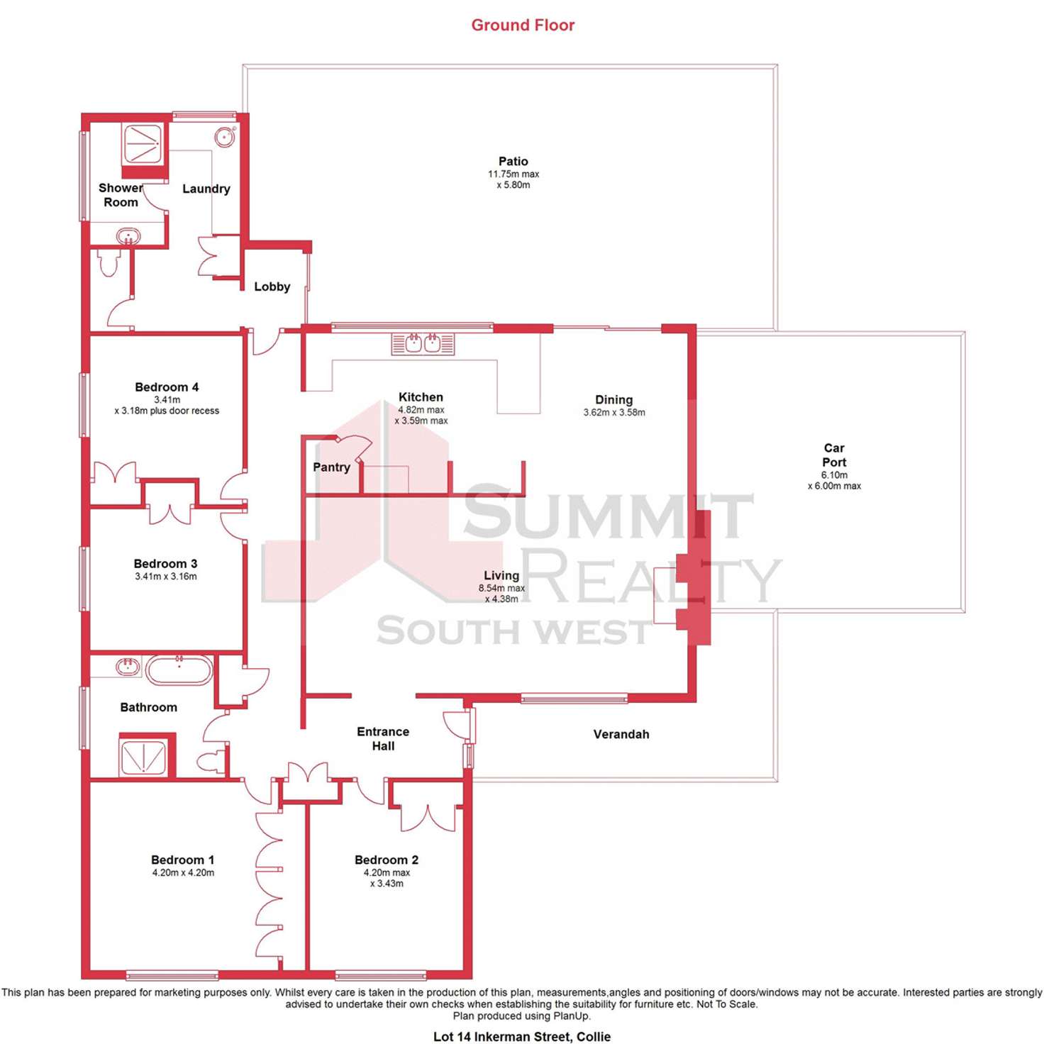 Floorplan of Homely house listing, Lot 14 Inkerman Street, Collie WA 6225