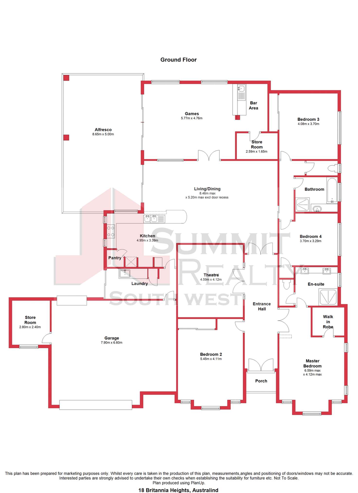 Floorplan of Homely house listing, 18 Britannia Heights, Australind WA 6233
