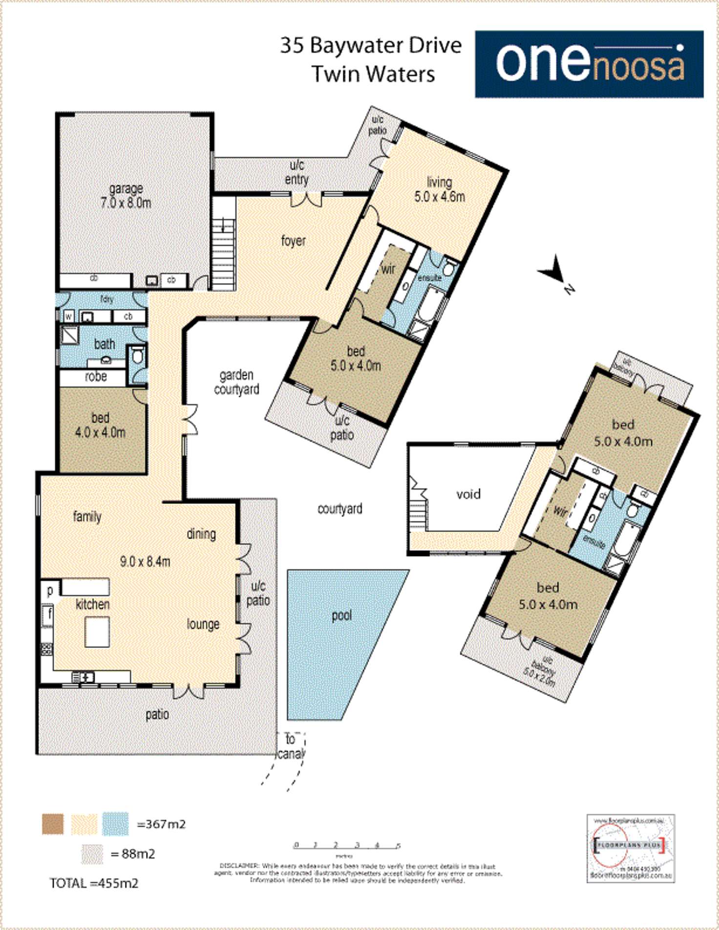 Floorplan of Homely house listing, 35 Baywater Dr, Twin Waters QLD 4564