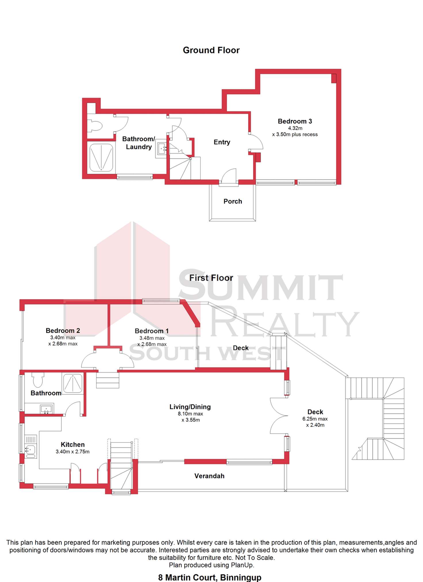 Floorplan of Homely house listing, 8 Martin Court, Binningup WA 6233