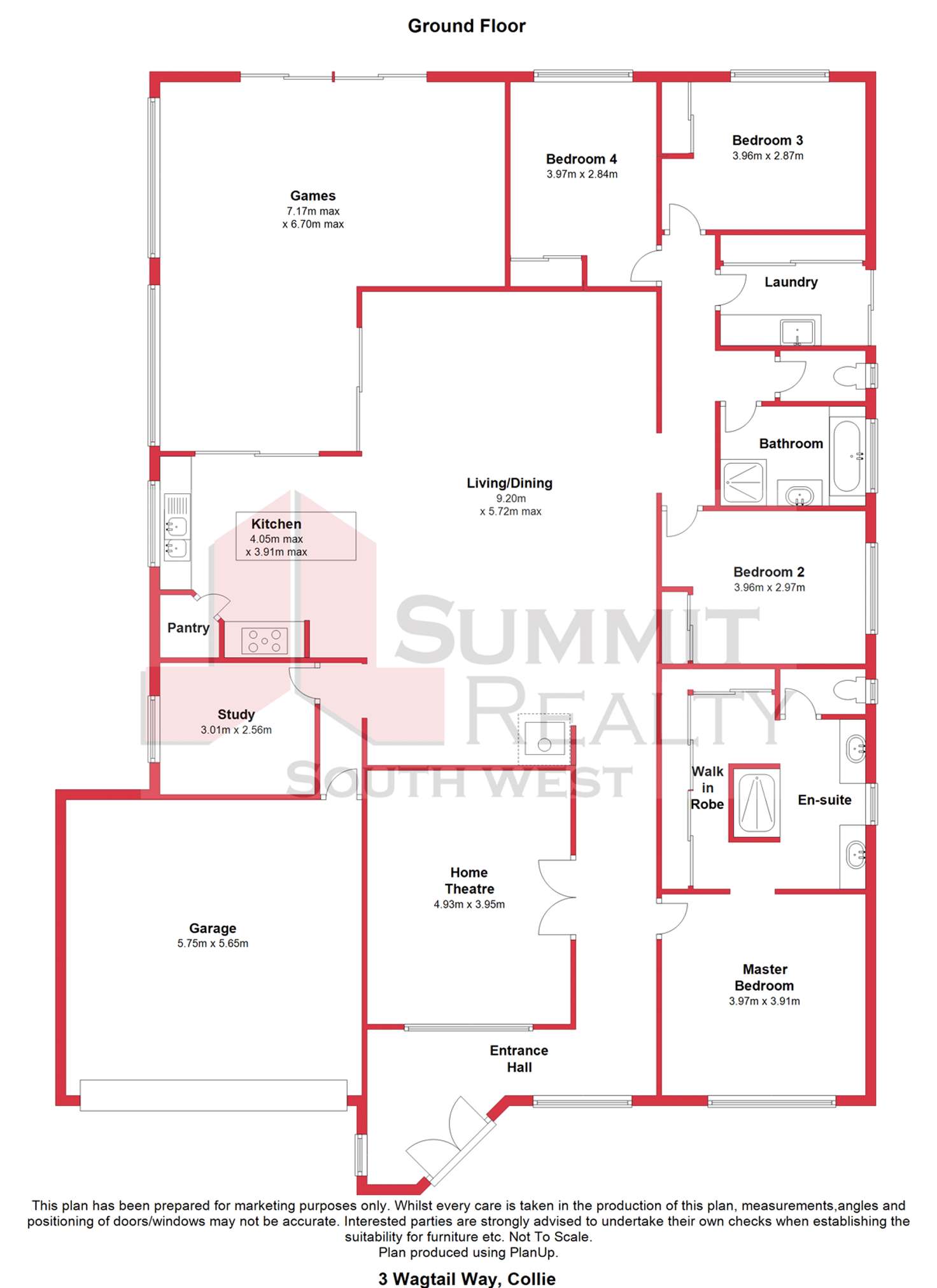 Floorplan of Homely house listing, 3 Wagtail Way, Collie WA 6225