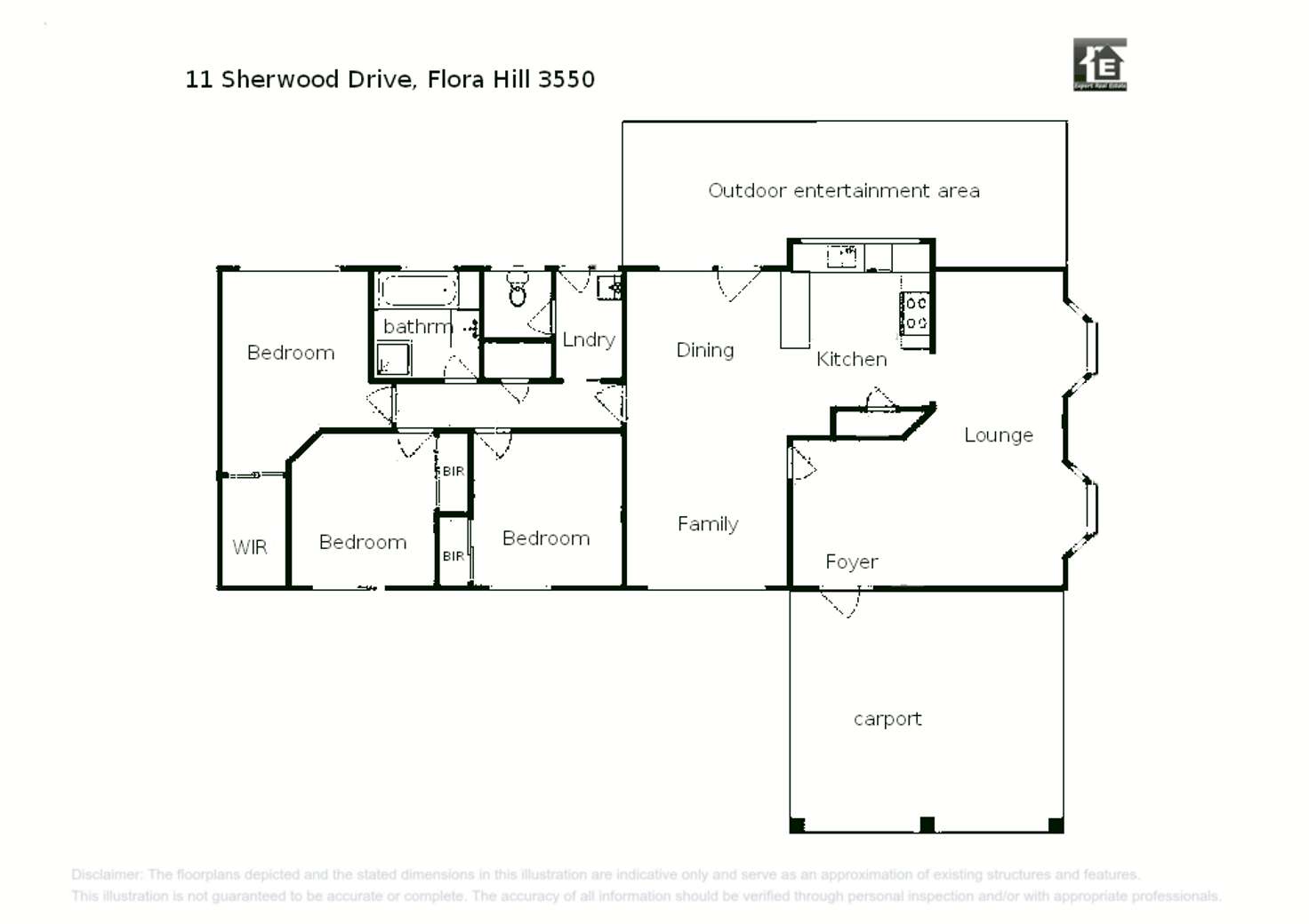 Floorplan of Homely house listing, 11 Sherwood Dr, Flora Hill VIC 3550