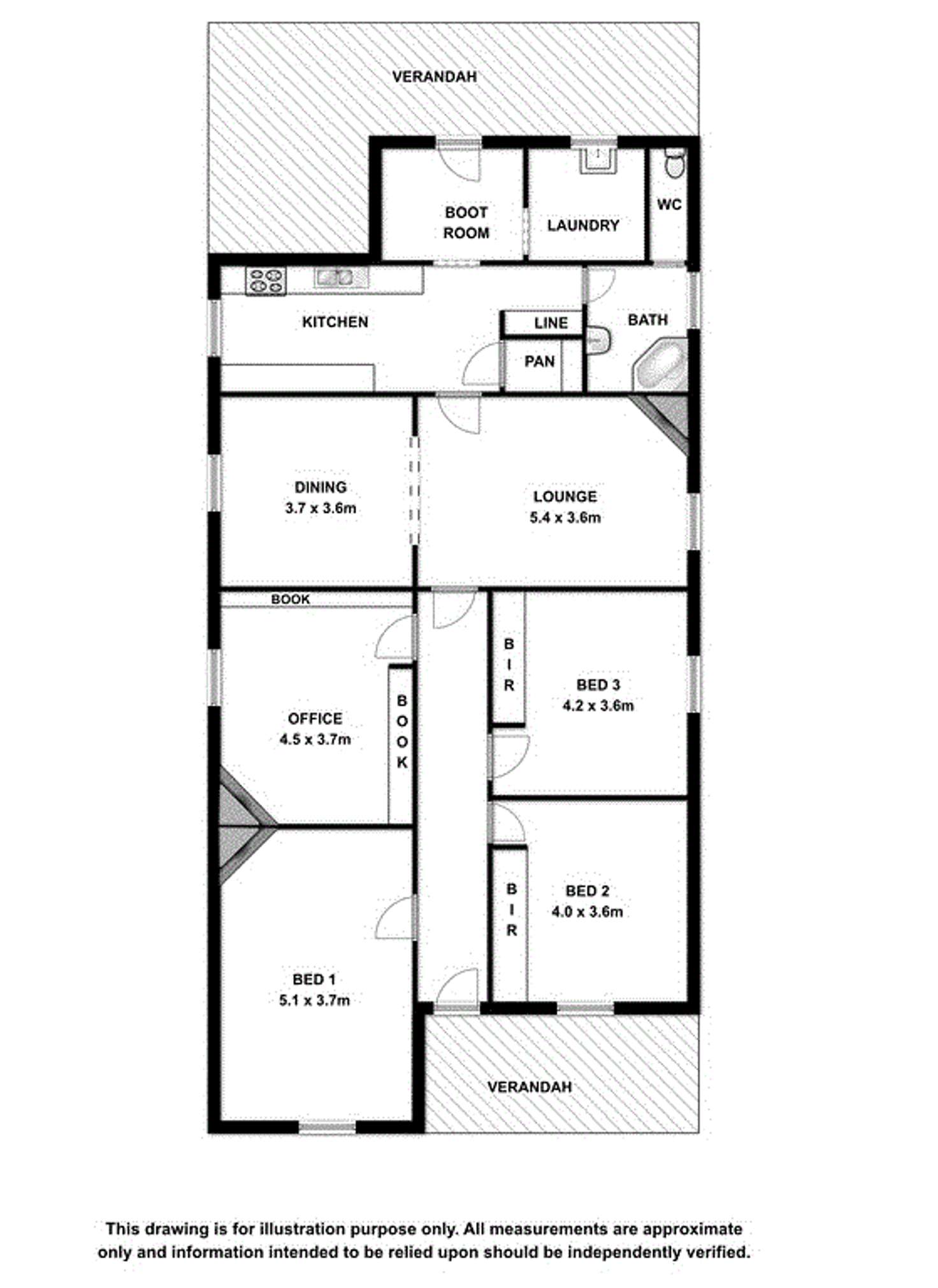 Floorplan of Homely house listing, 3 Helen Rd, Coonawarra SA 5263