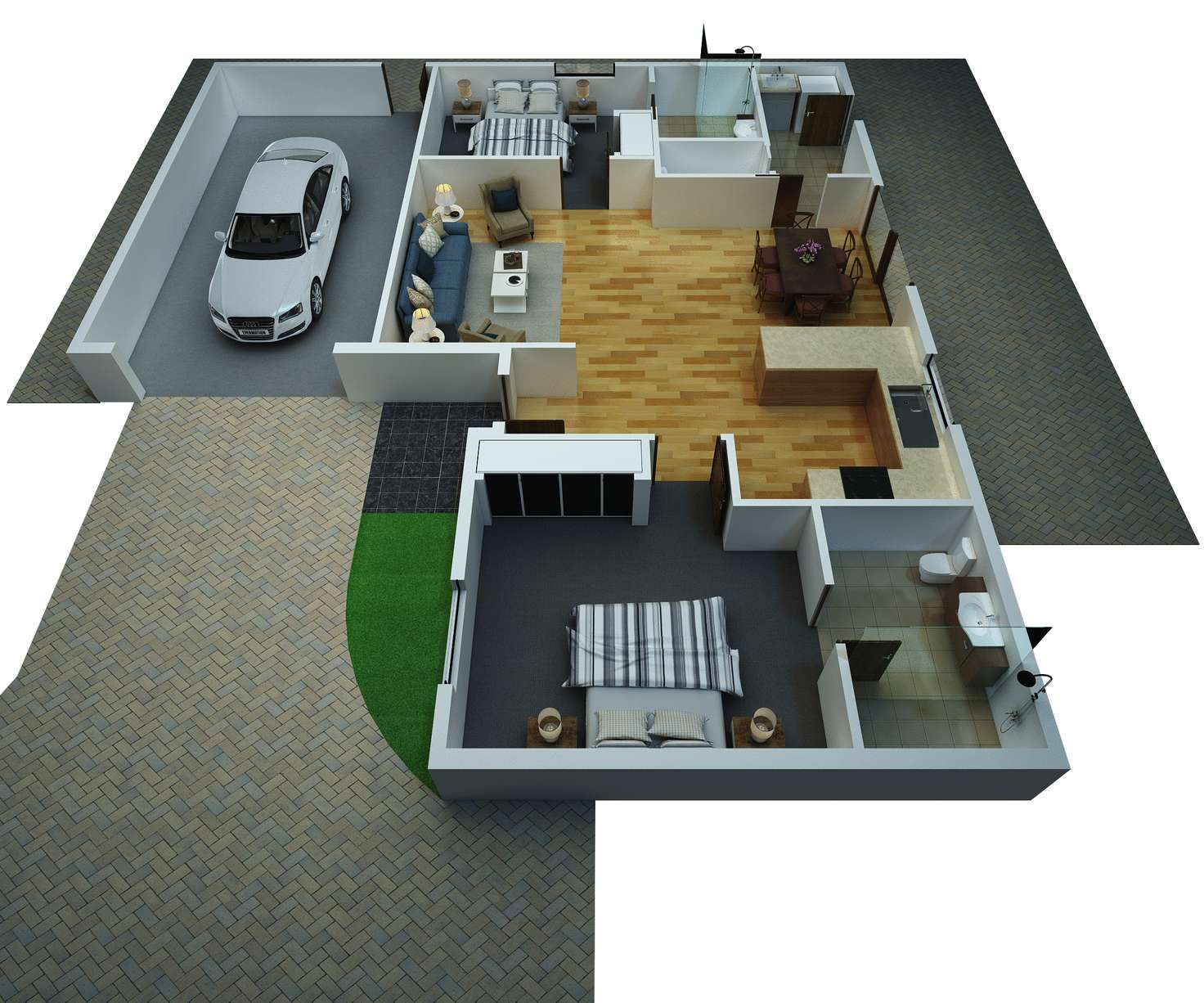 Floorplan of Homely villa listing, A/6 Maples Court, Corryong VIC 3707