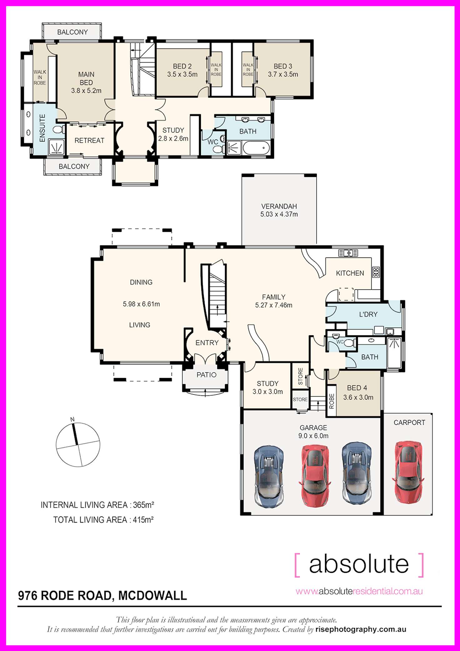 Floorplan of Homely house listing, 976 Rode Rd, Mcdowall QLD 4053