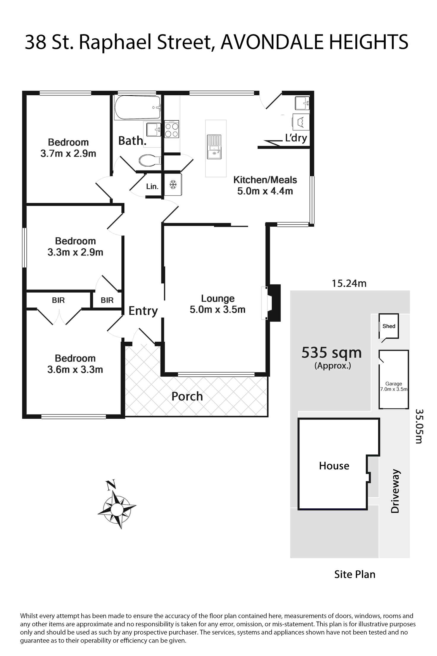 Floorplan of Homely house listing, 38 St Raphael Street, Avondale Heights VIC 3034