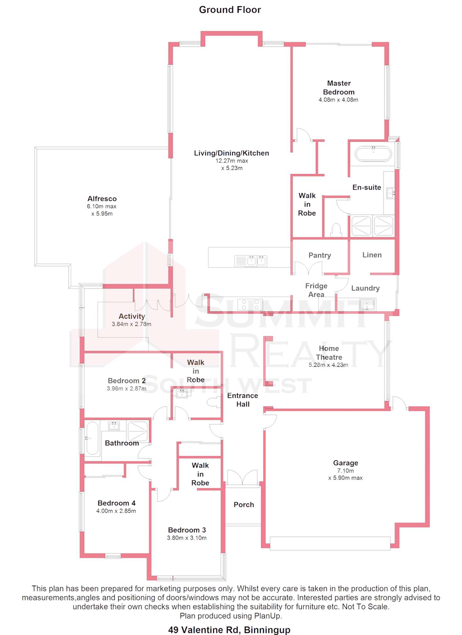 Floorplan of Homely house listing, 49 Valentine Road, Binningup WA 6233