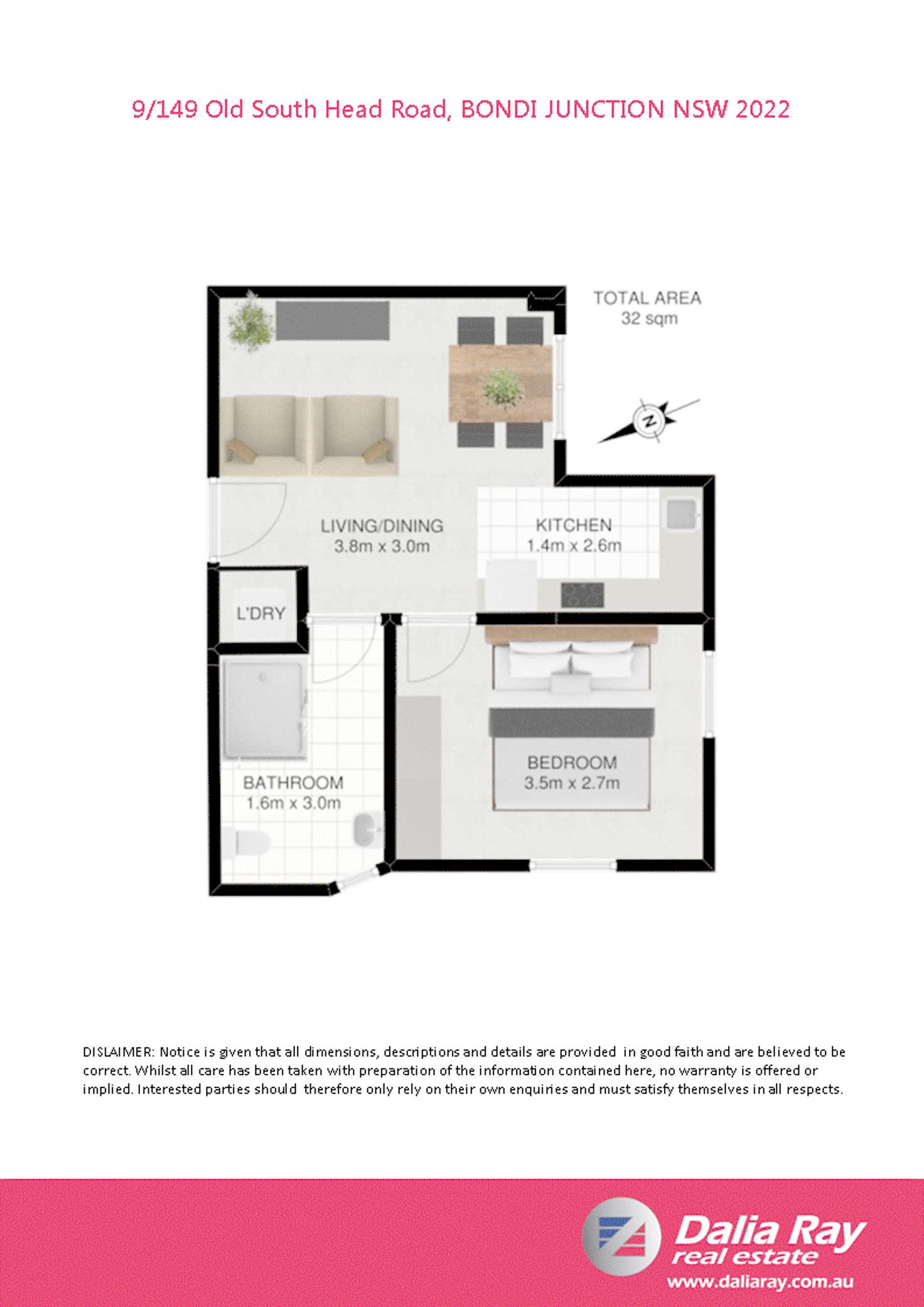 Floorplan of Homely unit listing, 9/149 Old South Head Rd, Bondi Junction NSW 2022