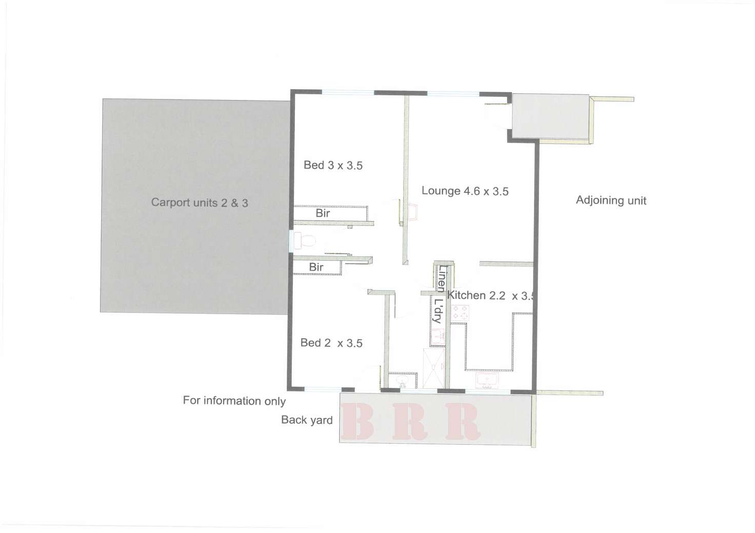 Floorplan of Homely unit listing, 2/31 Walker St, Benalla VIC 3672