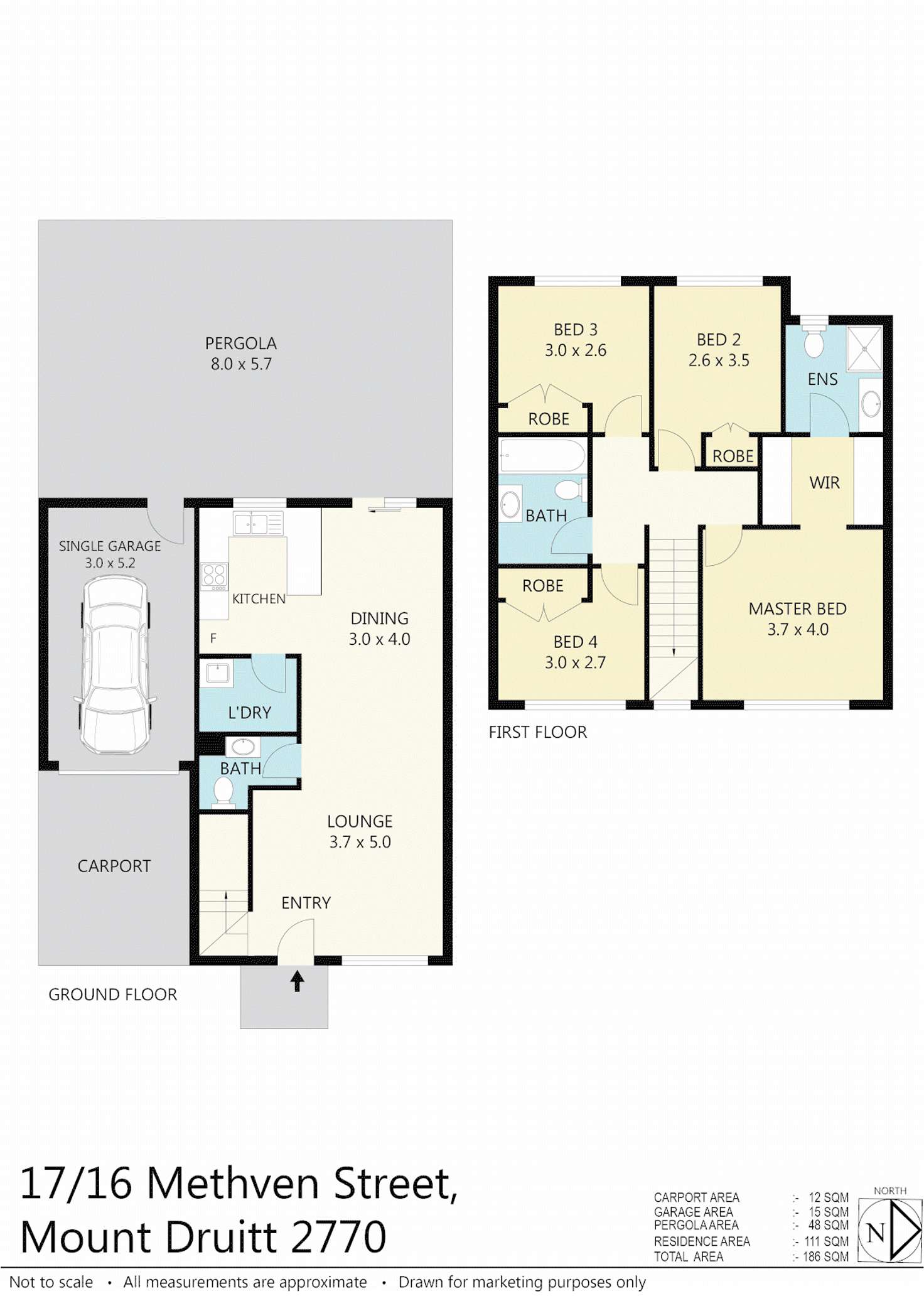 Floorplan of Homely townhouse listing, 17/16-18 Methven St, Mount Druitt NSW 2770