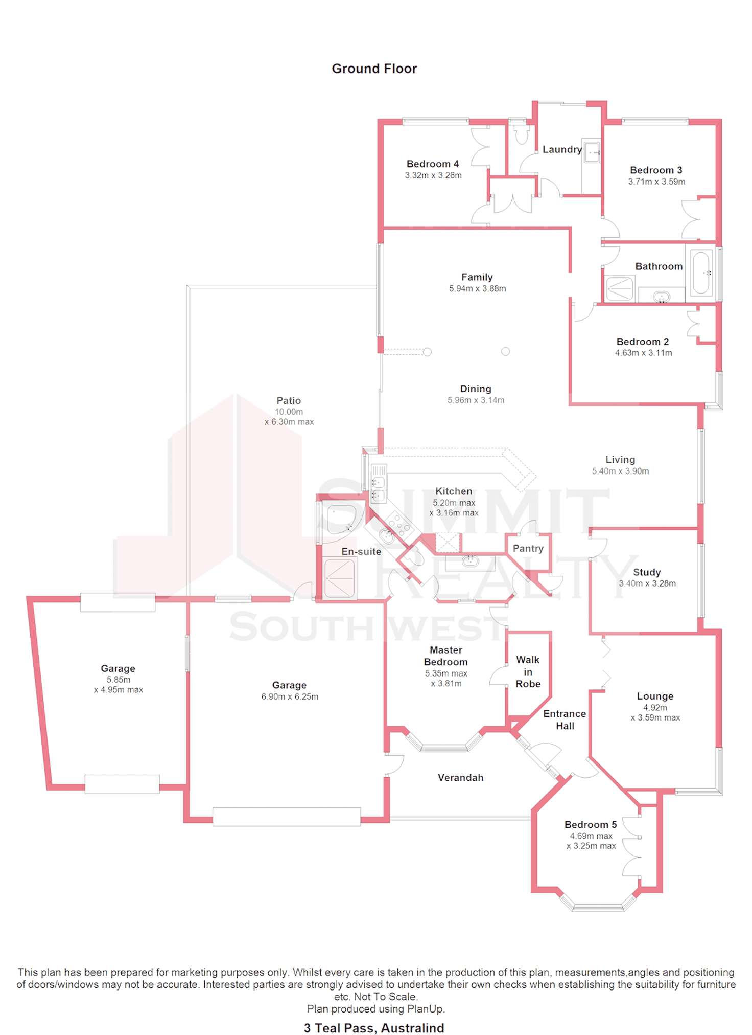 Floorplan of Homely house listing, 3 Teal Pass, Australind WA 6233