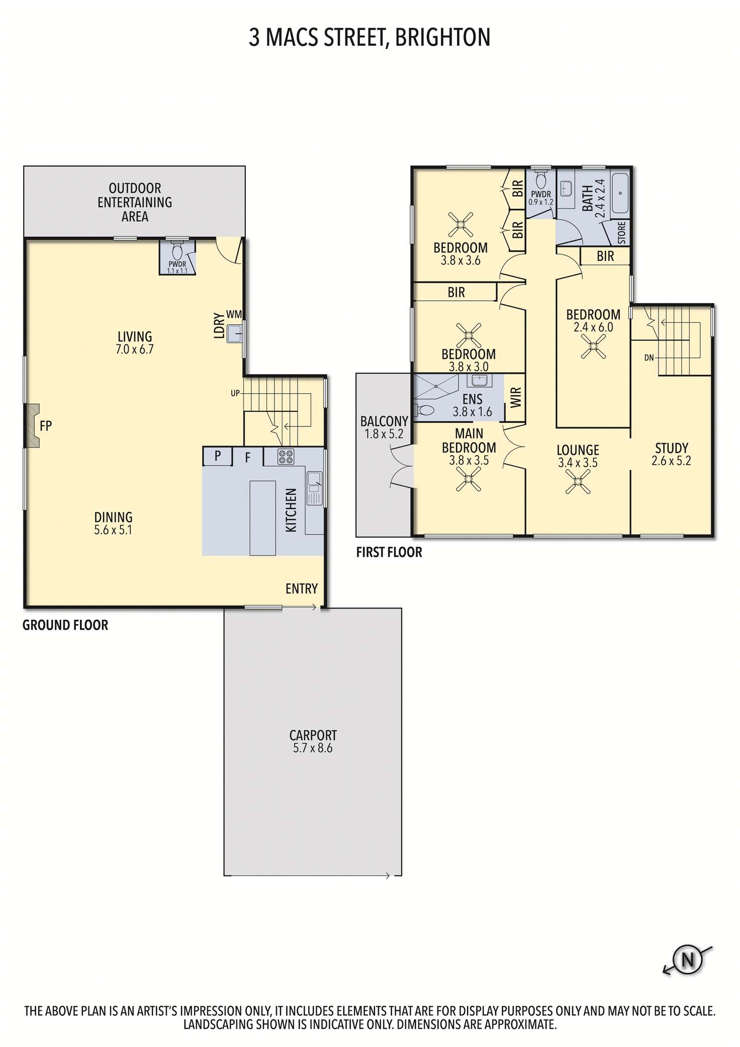 Floorplan of Homely house listing, 3 Macs Street, Brighton QLD 4017