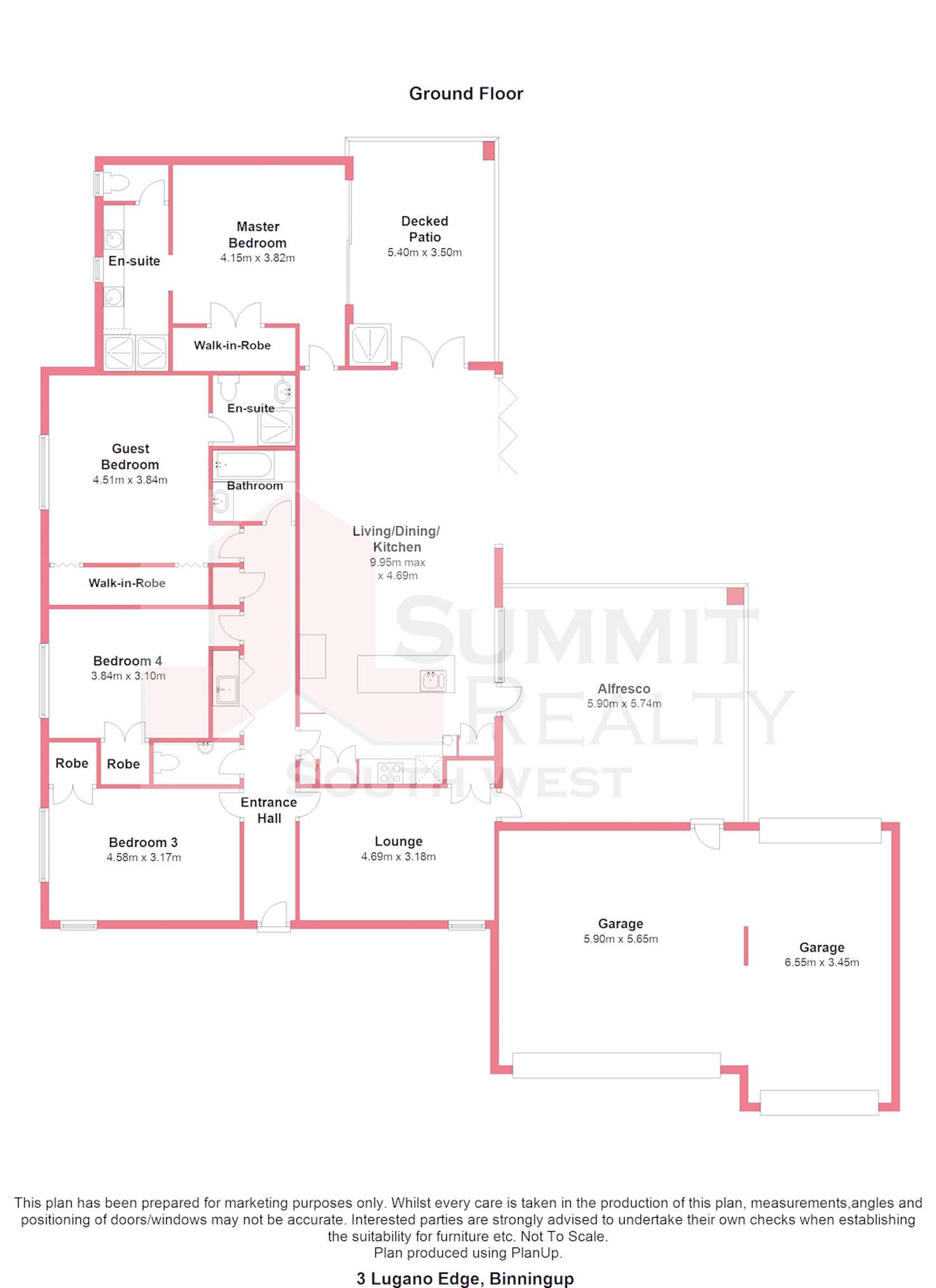 Floorplan of Homely house listing, 3 Lugano Edge, Binningup WA 6233