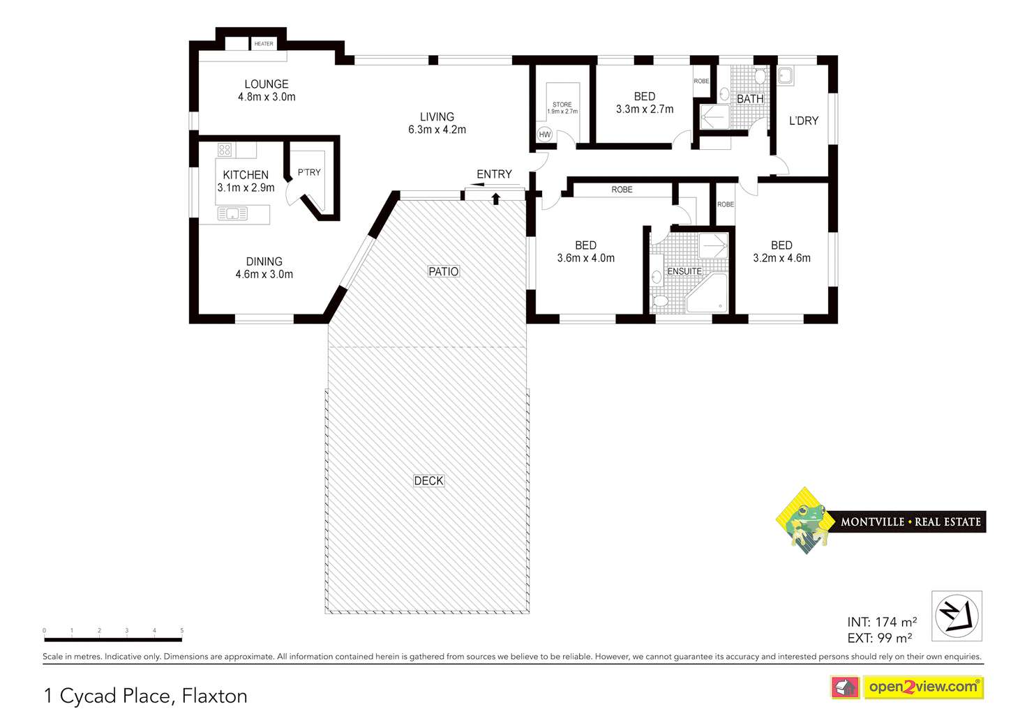 Floorplan of Homely house listing, 1 Cycad Place, Flaxton QLD 4560