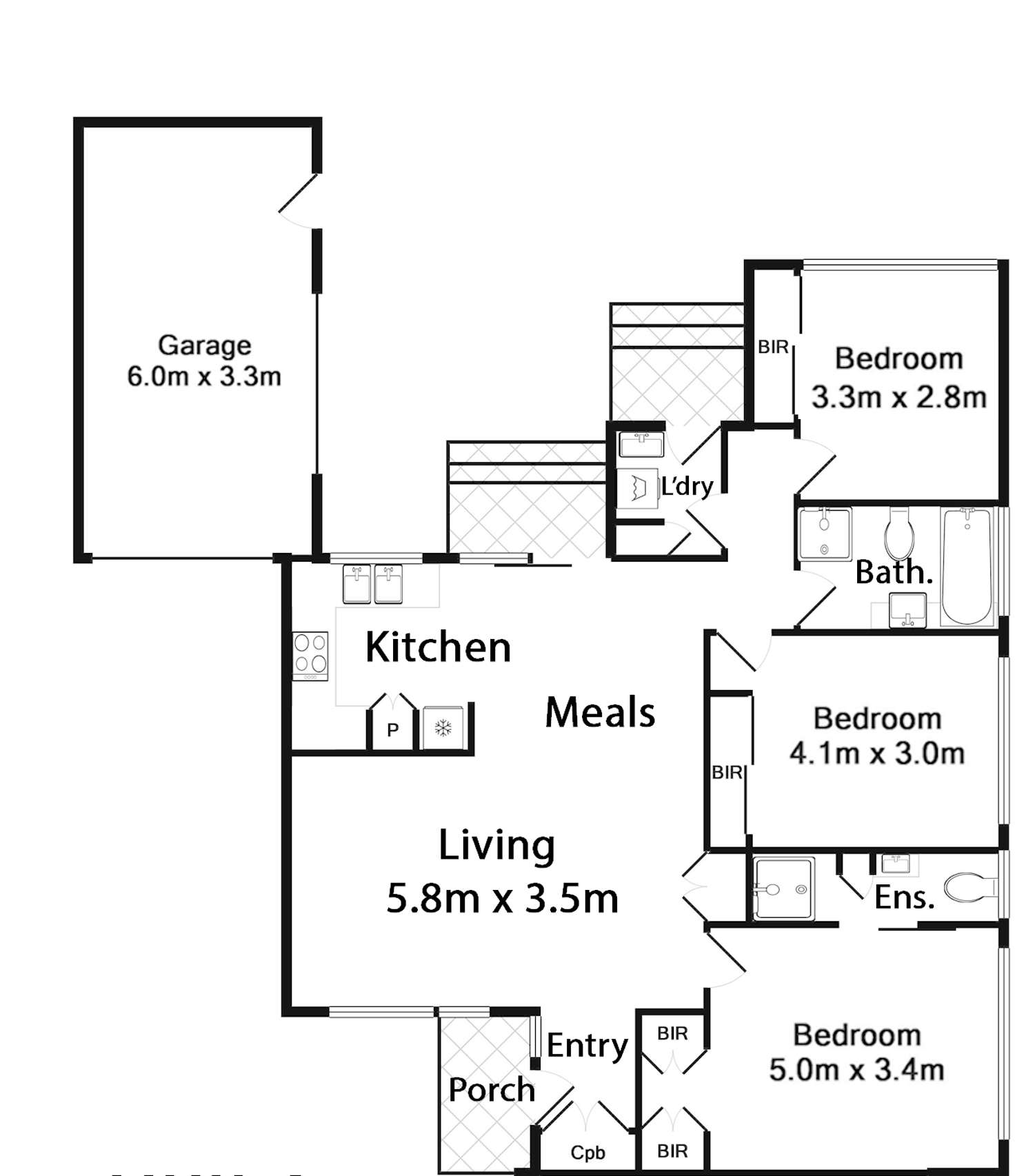 Floorplan of Homely unit listing, 2/46 Pender Street, Thornbury VIC 3071