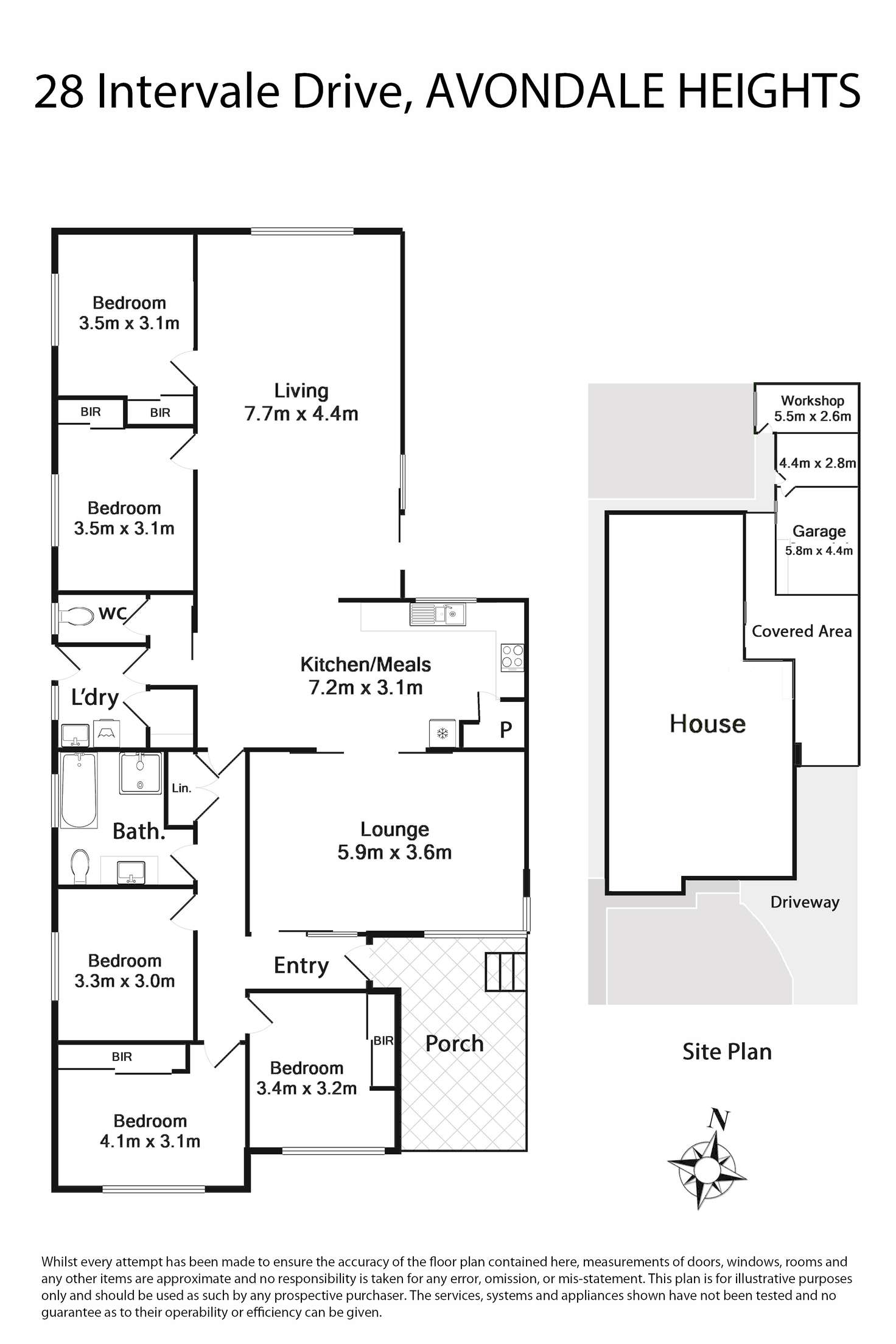 Floorplan of Homely house listing, 28 Intervale Drive, Avondale Heights VIC 3034