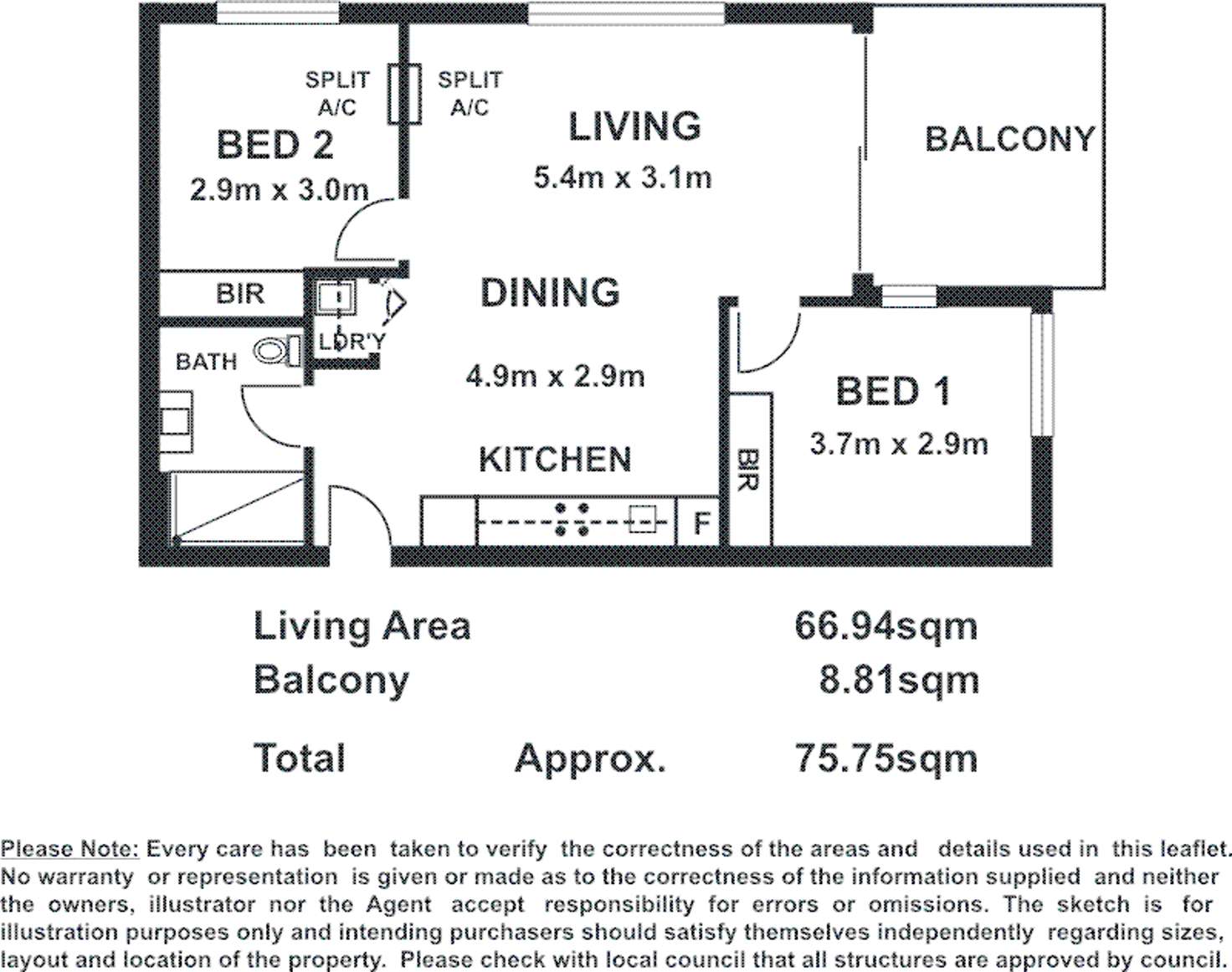Floorplan of Homely apartment listing, 1501/156 Wright St, Adelaide SA 5000
