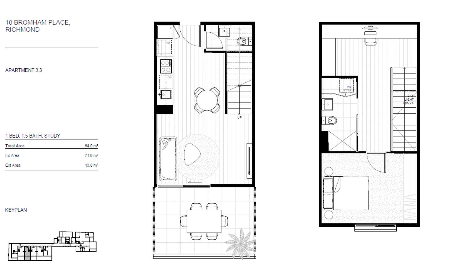 Floorplan of Homely apartment listing, 303/10 Bromham Pl, Richmond VIC 3121