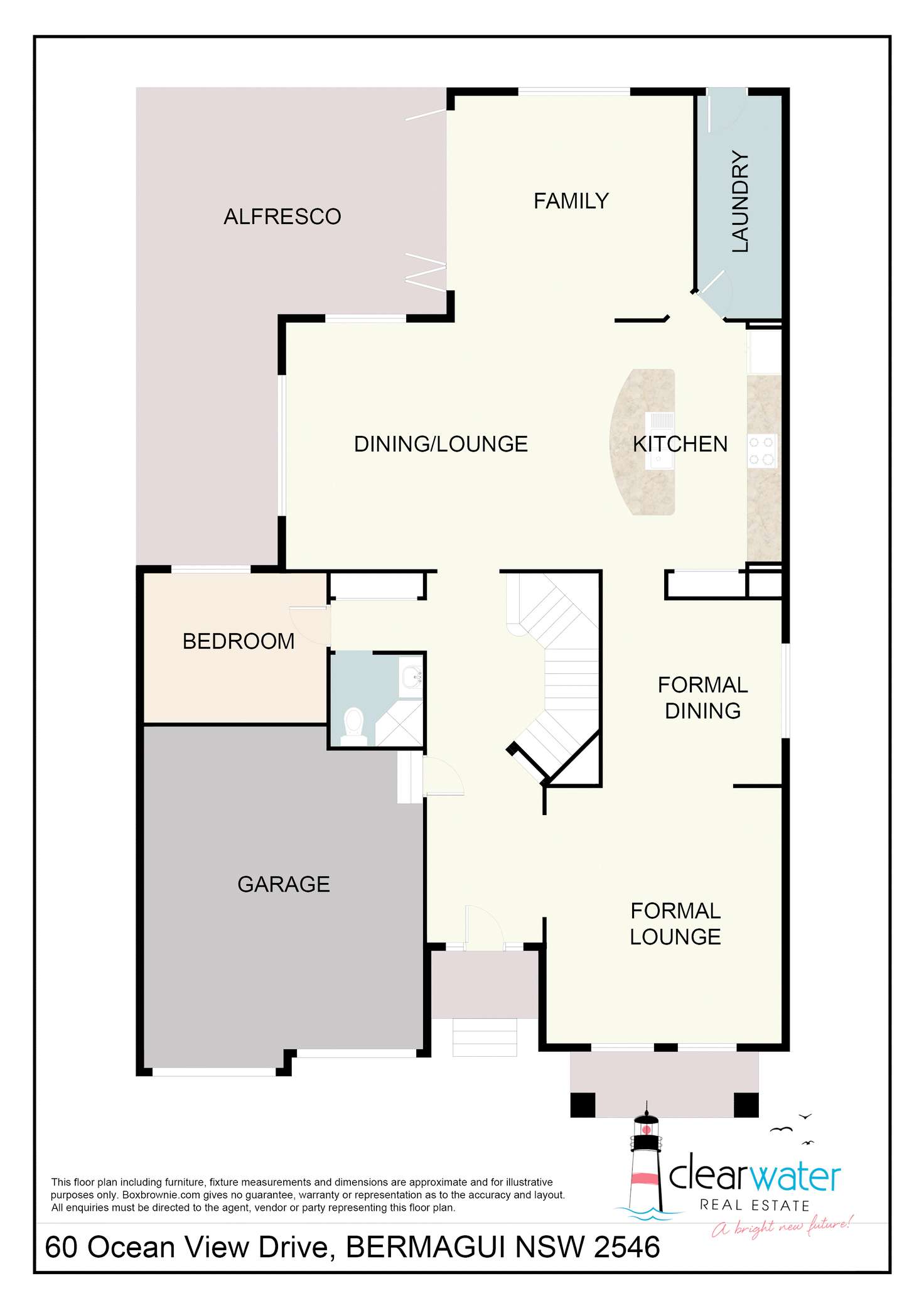 Floorplan of Homely house listing, 60 Ocean View Dr, Bermagui NSW 2546