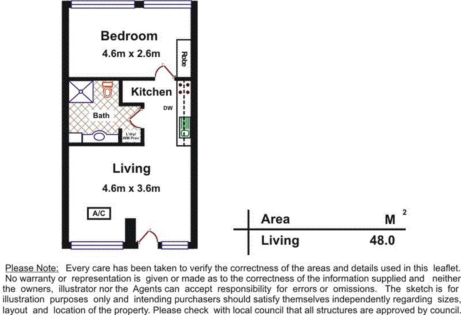 Floorplan of Homely apartment listing, 110/281 North Terrace, Adelaide SA 5000