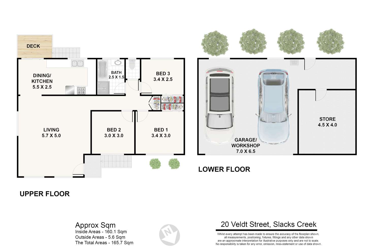 Floorplan of Homely house listing, 20 Veldt St, Slacks Creek QLD 4127