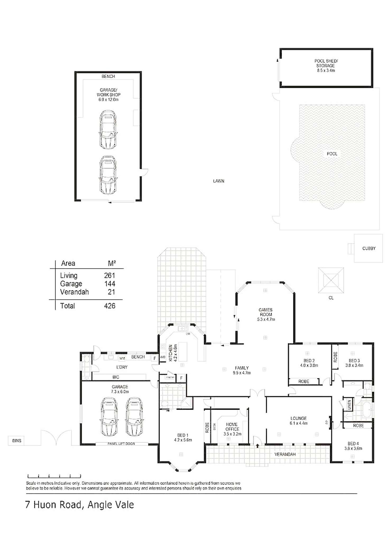 Floorplan of Homely house listing, 7 Huon Rd, Angle Vale SA 5117