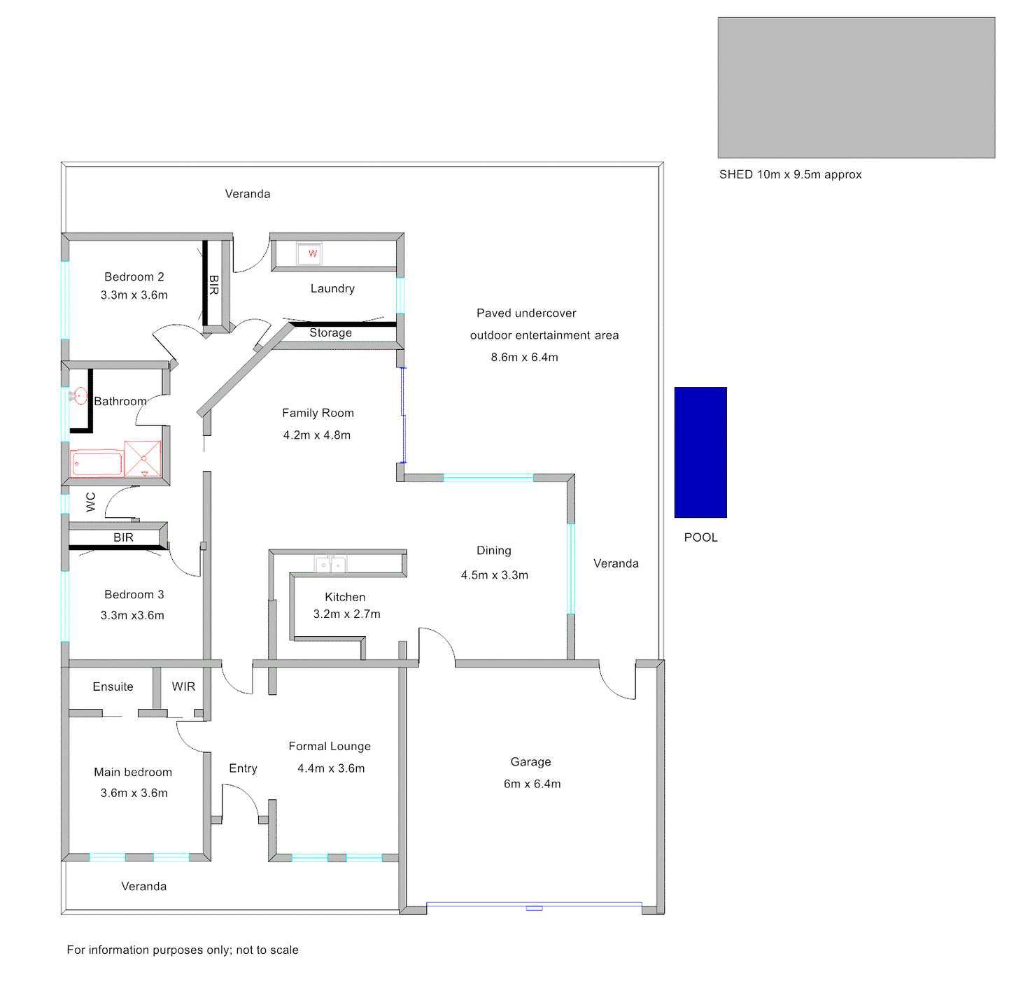 Floorplan of Homely house listing, 34 Olivers Rd, Benalla VIC 3672