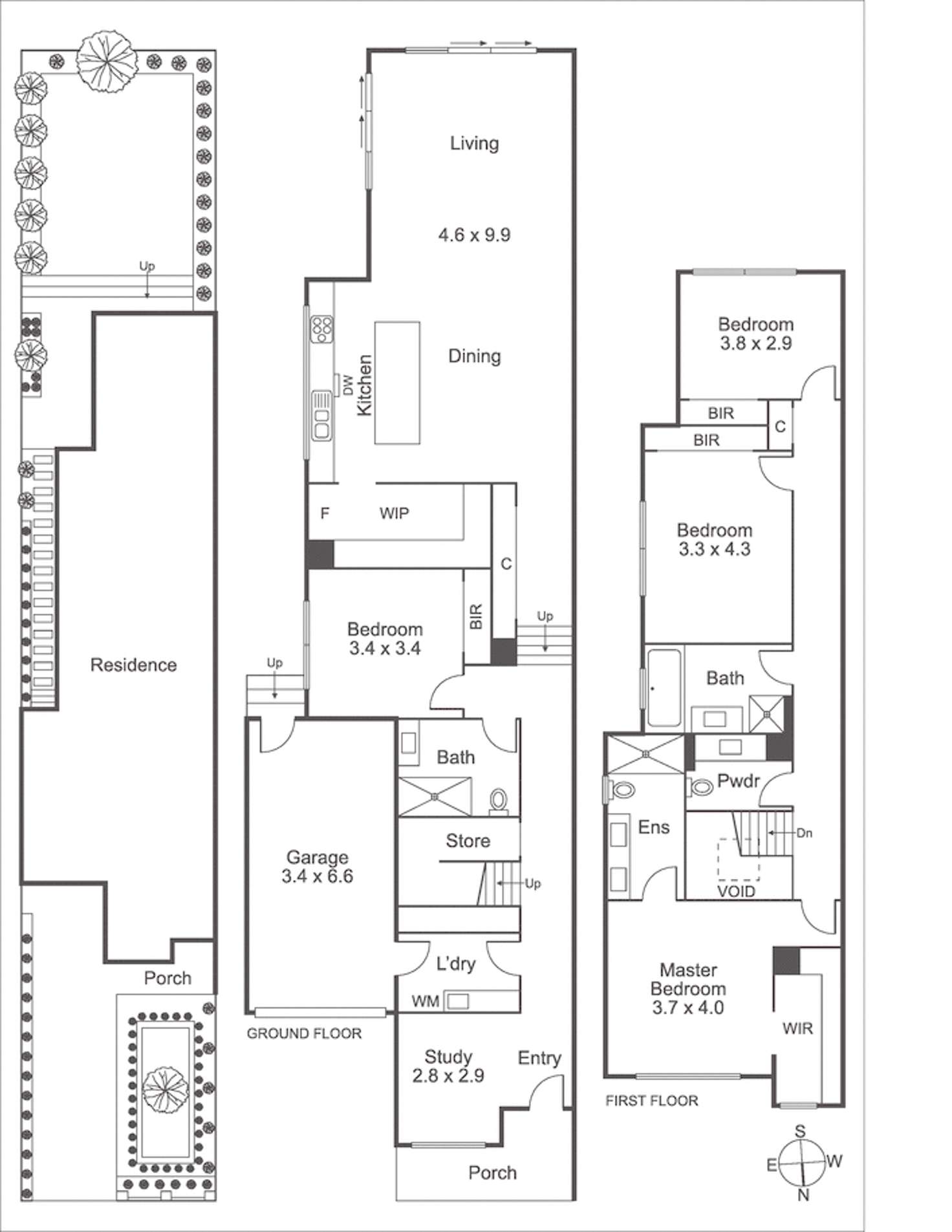 Floorplan of Homely townhouse listing, 12B Mckinnon Rd, Mckinnon VIC 3204