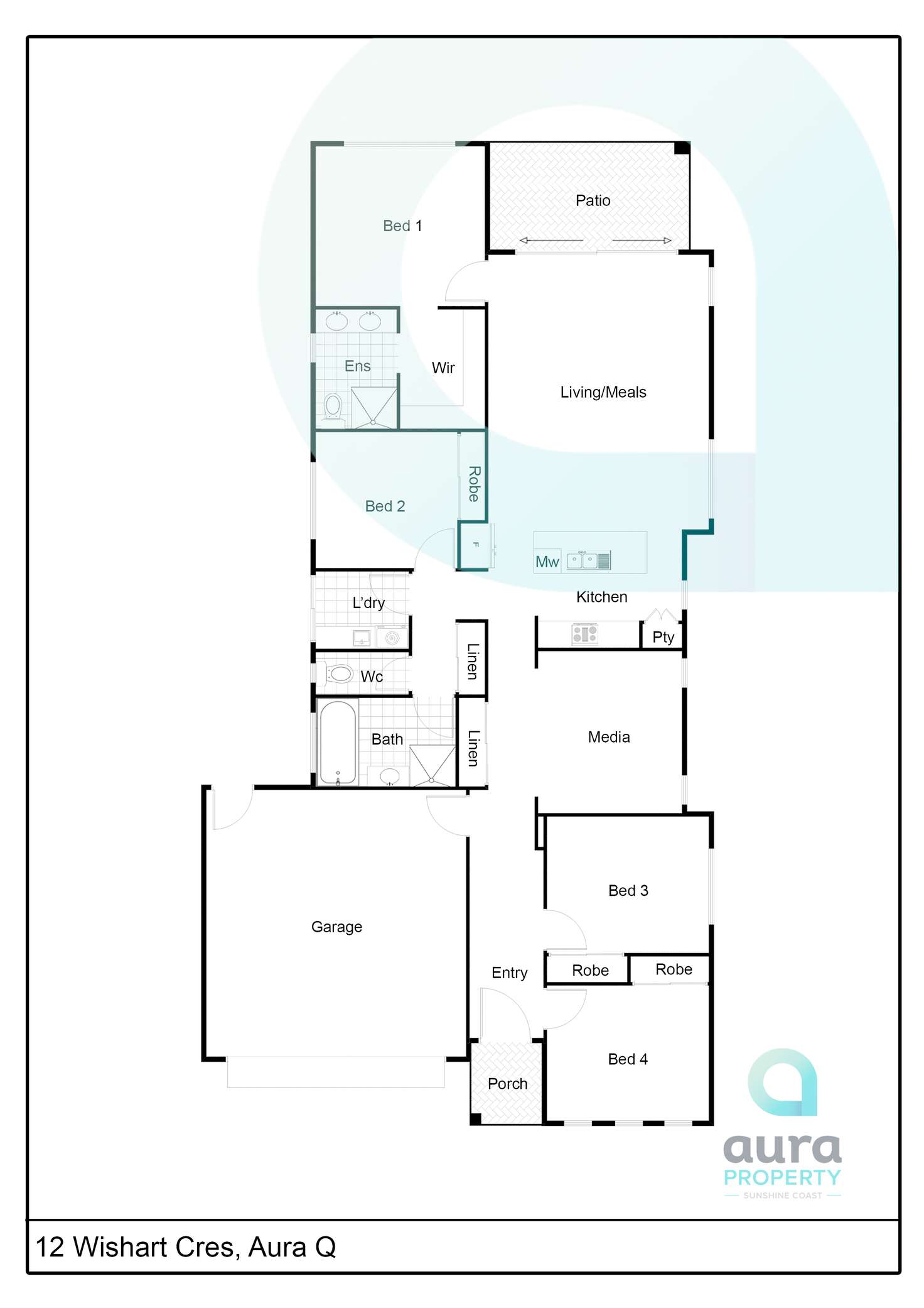 Floorplan of Homely house listing, 12 Wishart Cres, Caloundra West QLD 4551