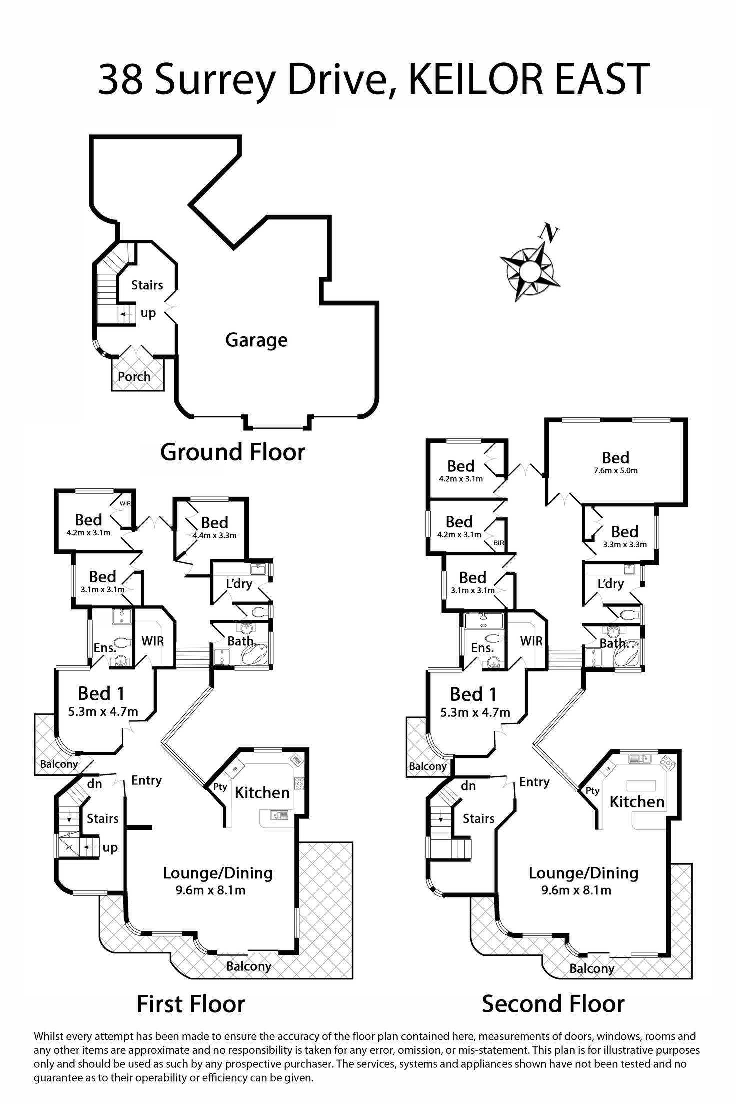 Floorplan of Homely house listing, 38 Surrey Drive, Keilor East VIC 3033