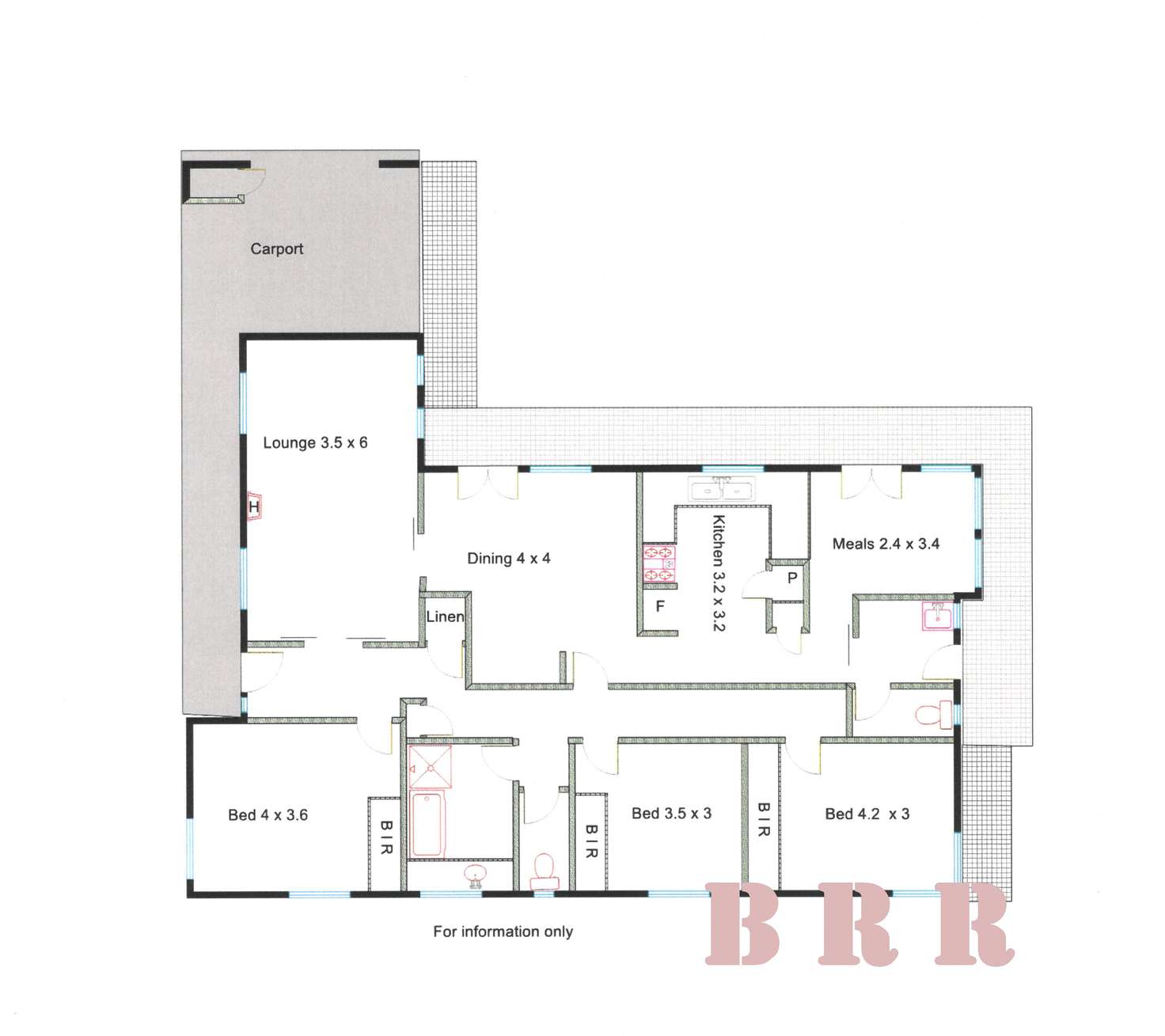 Floorplan of Homely house listing, 7 Stewart St, Benalla VIC 3672
