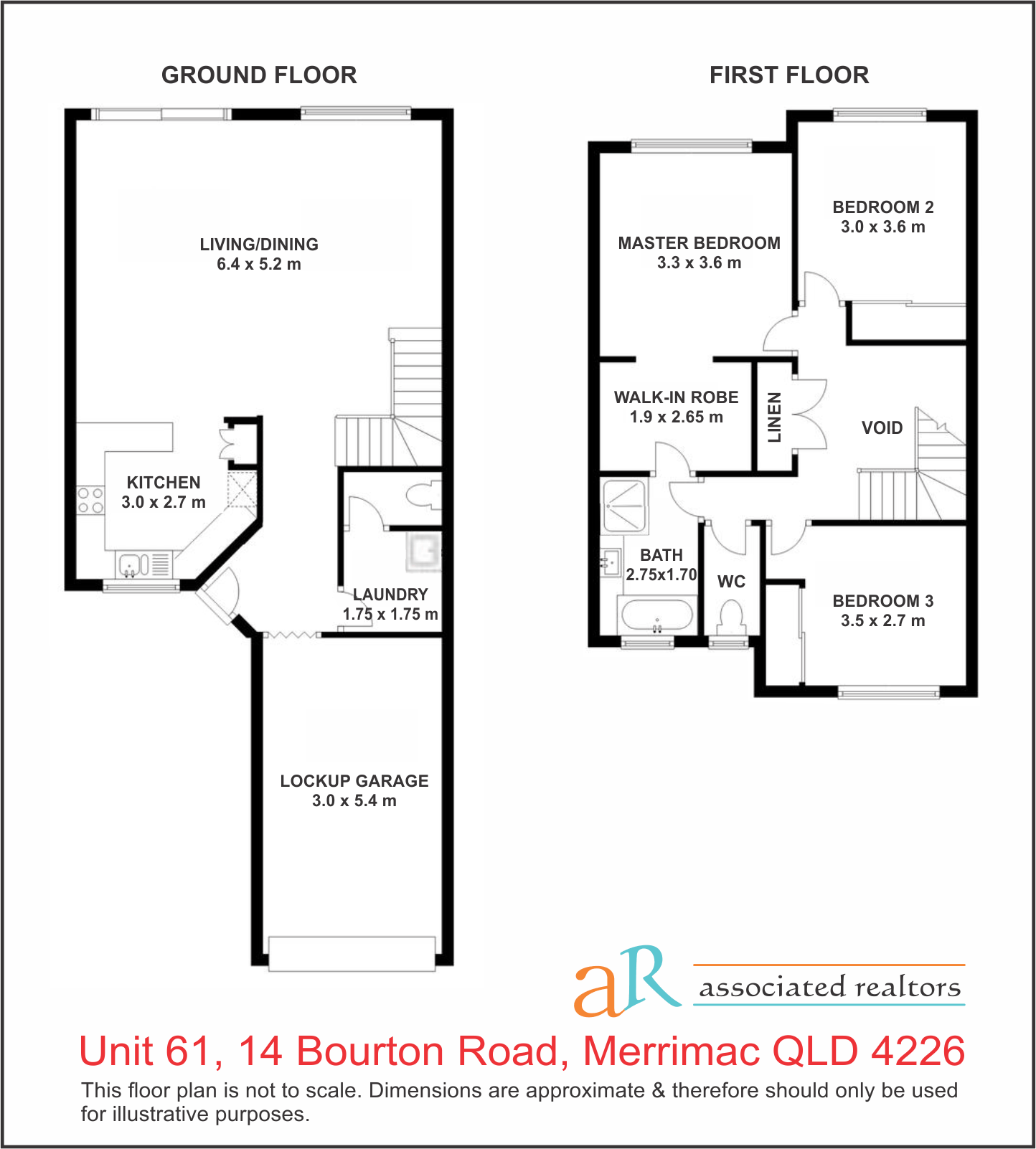 Floorplan of Homely townhouse listing, Unit 61/14 Bourton Rd, Merrimac QLD 4226