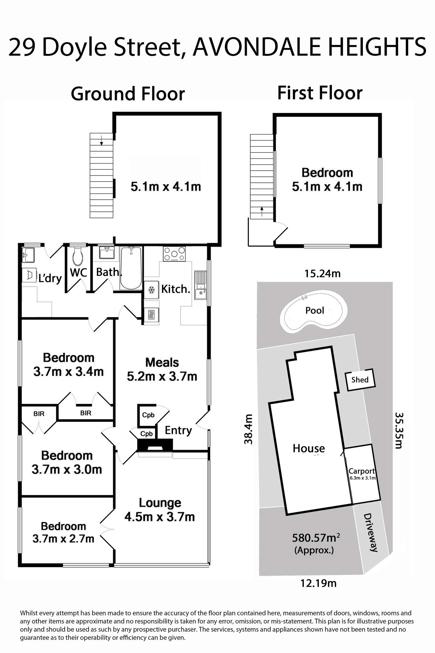 Floorplan of Homely house listing, 29 Doyle Street, Avondale Heights VIC 3034
